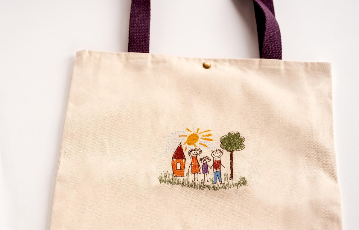 Embroidered Tote Bag - Hemsin Atelier