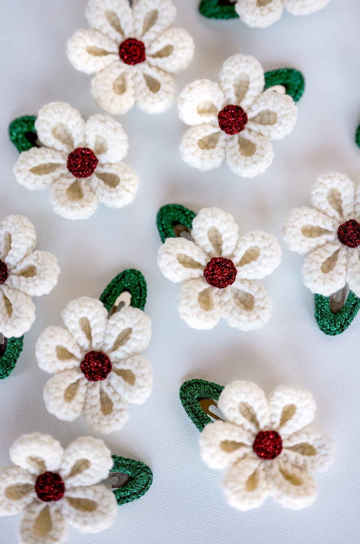 Floral Christmas Hair Clips - Hemsin Atelier