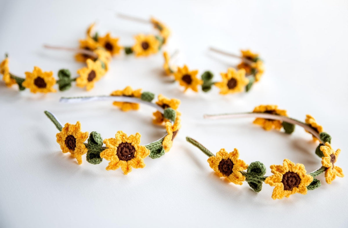 Yellow Flower ? Headband Fastener Gold Sunflower Fascinator: Yellow & Brown Headpiece, Floral  main image 2