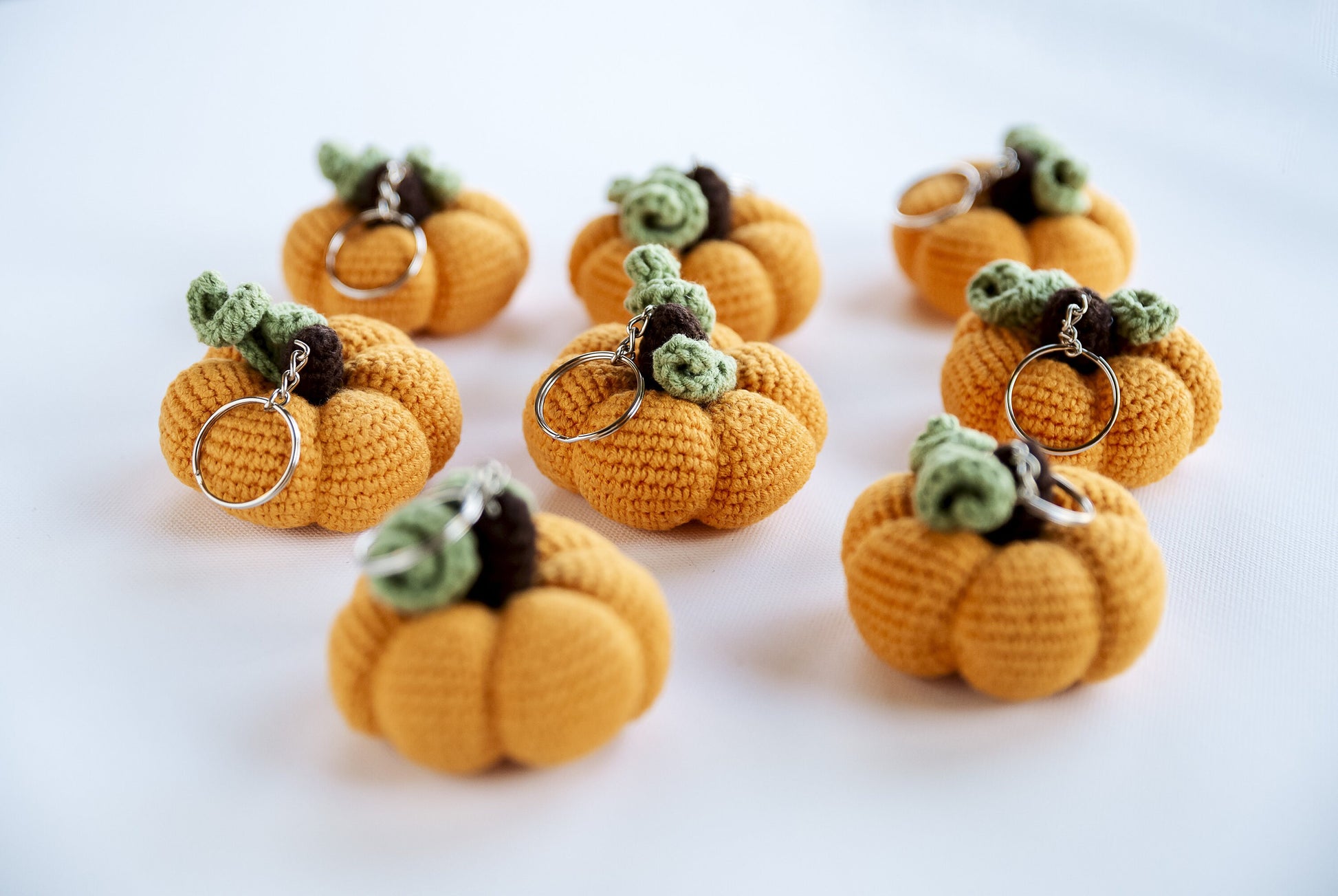 Pumpkin Keychain Kawai Pumpkin Zipper Pull Food Keychain Amigurumi Pumpkin Backpack Charm Stuffed Pumpkin Crochet Keychain Stocking Stuffer