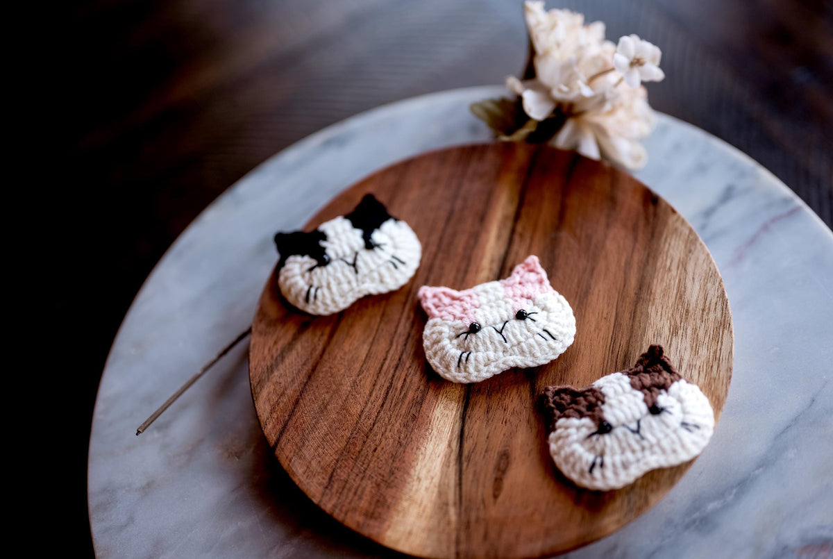 Cat Hair Clip Cat Hair Snap Kitty Hair Clip Animal Hair Clip Kitty Hair Barrettes Chinese Cat Hair Clip Crochet Hair Clip Cute Toddler Gift