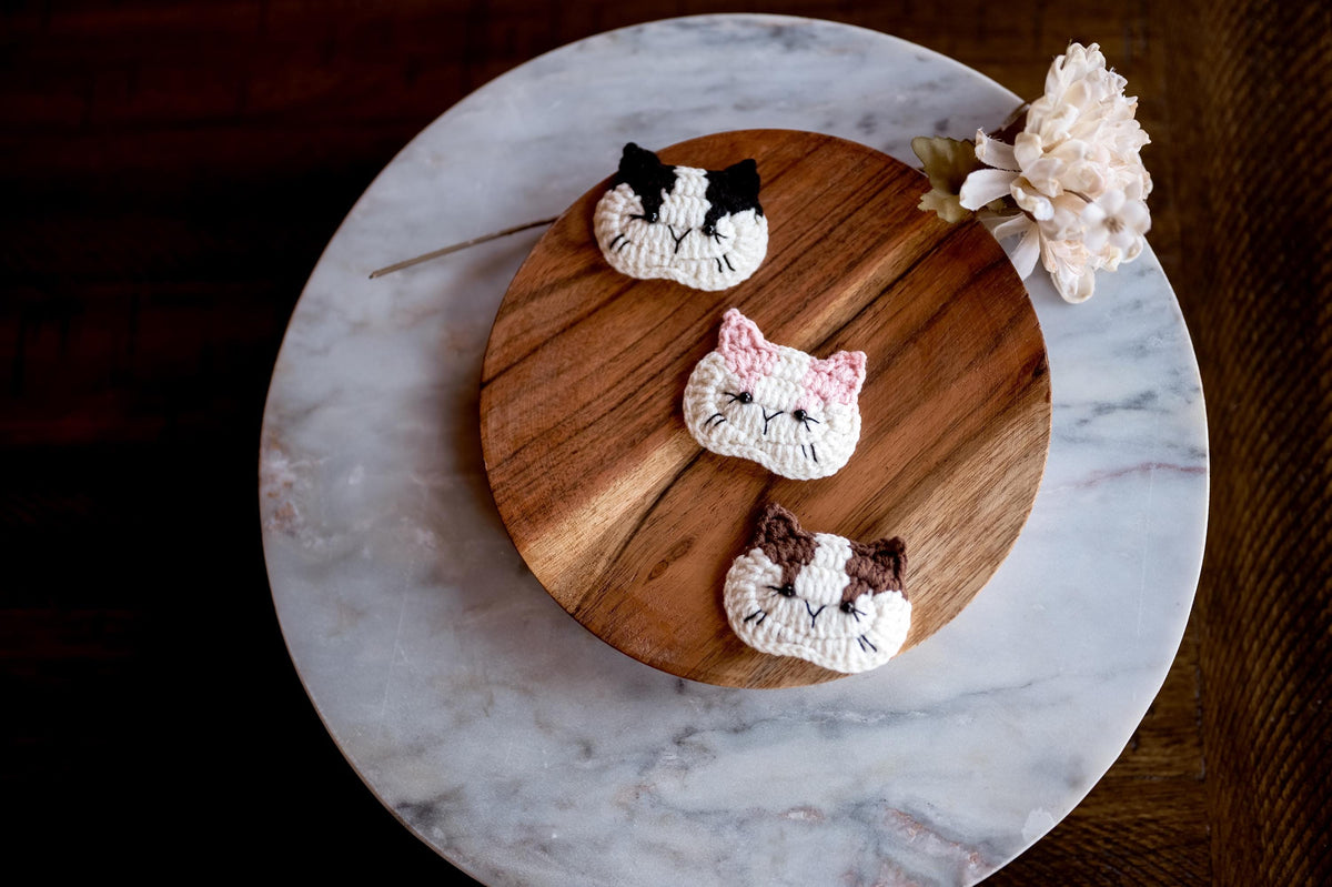 Cat Hair Clip Cat Hair Snap Kitty Hair Clip Animal Hair Clip Kitty Hair Barrettes Chinese Cat Hair Clip Crochet Hair Clip Cute Toddler Gift