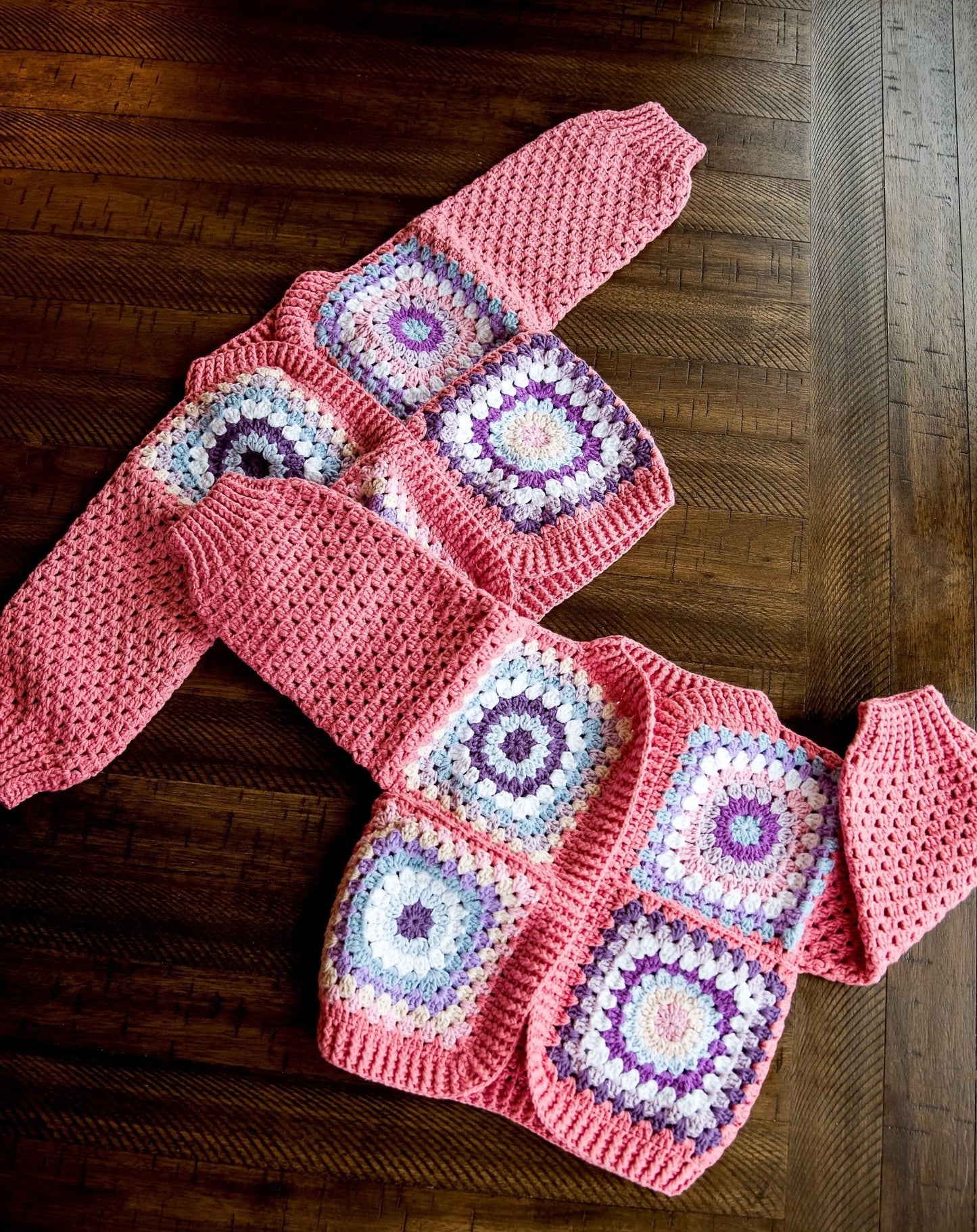 Kids Cardigan Baby Girl Cardigan Granny Square Sweater Crochet Baby Sweater Cardigan Knit Preschooler Top Kids Gift Toddler Winter Clothing - Hemsin Atelier