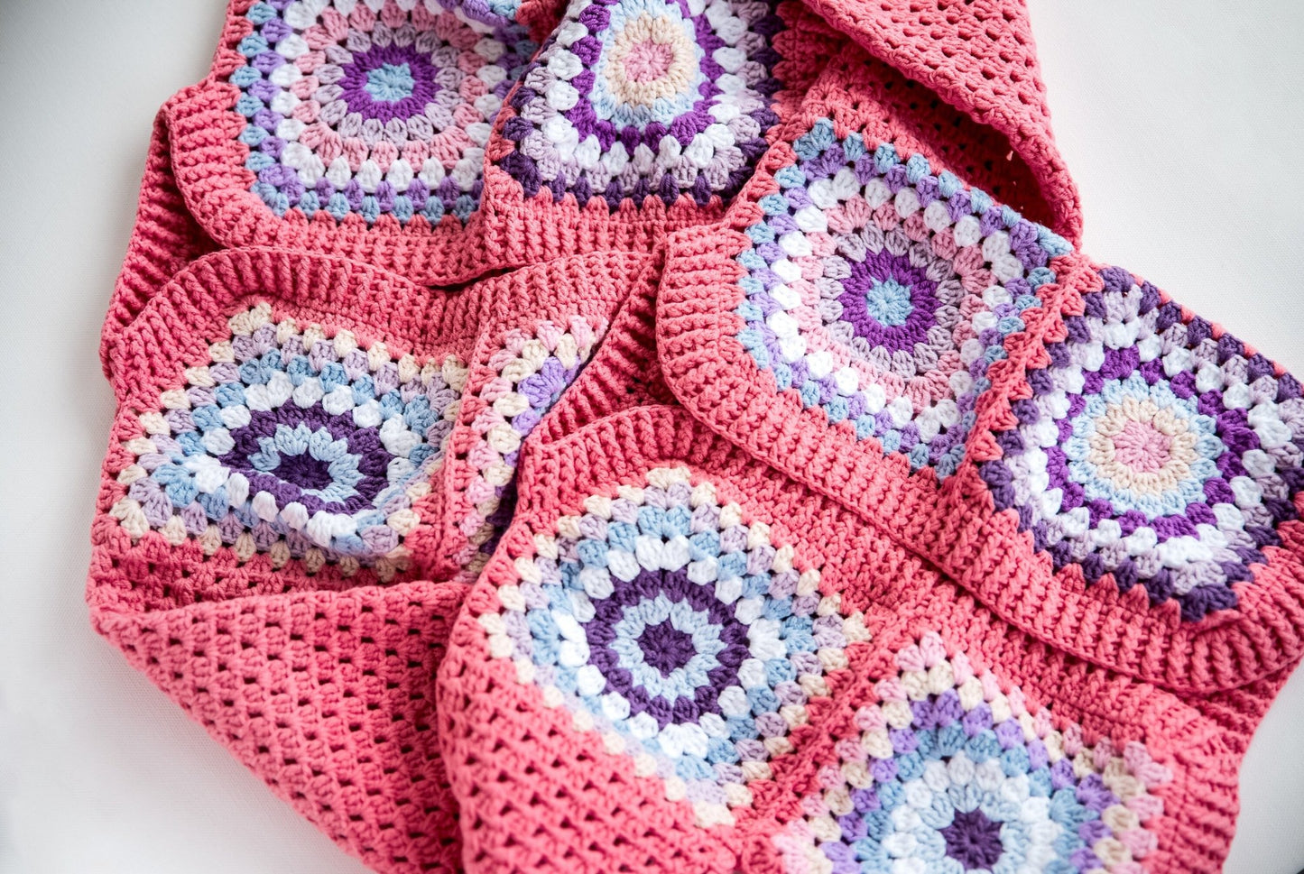 Kids Cardigan Baby Girl Cardigan Granny Square Sweater Crochet Baby Sweater Cardigan Knit Preschooler Top Kids Gift Toddler Winter Clothing - Hemsin Atelier