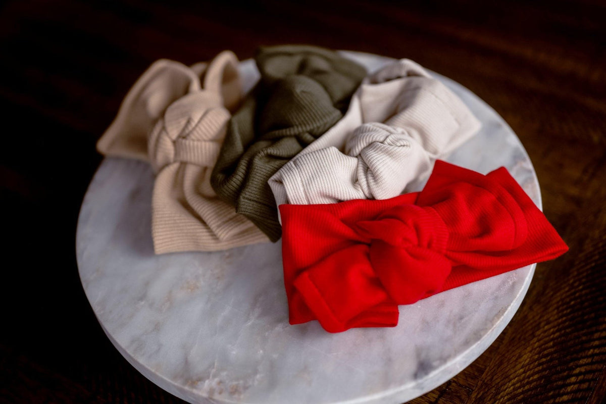 Knit Bow Headband - Hemsin Atelier