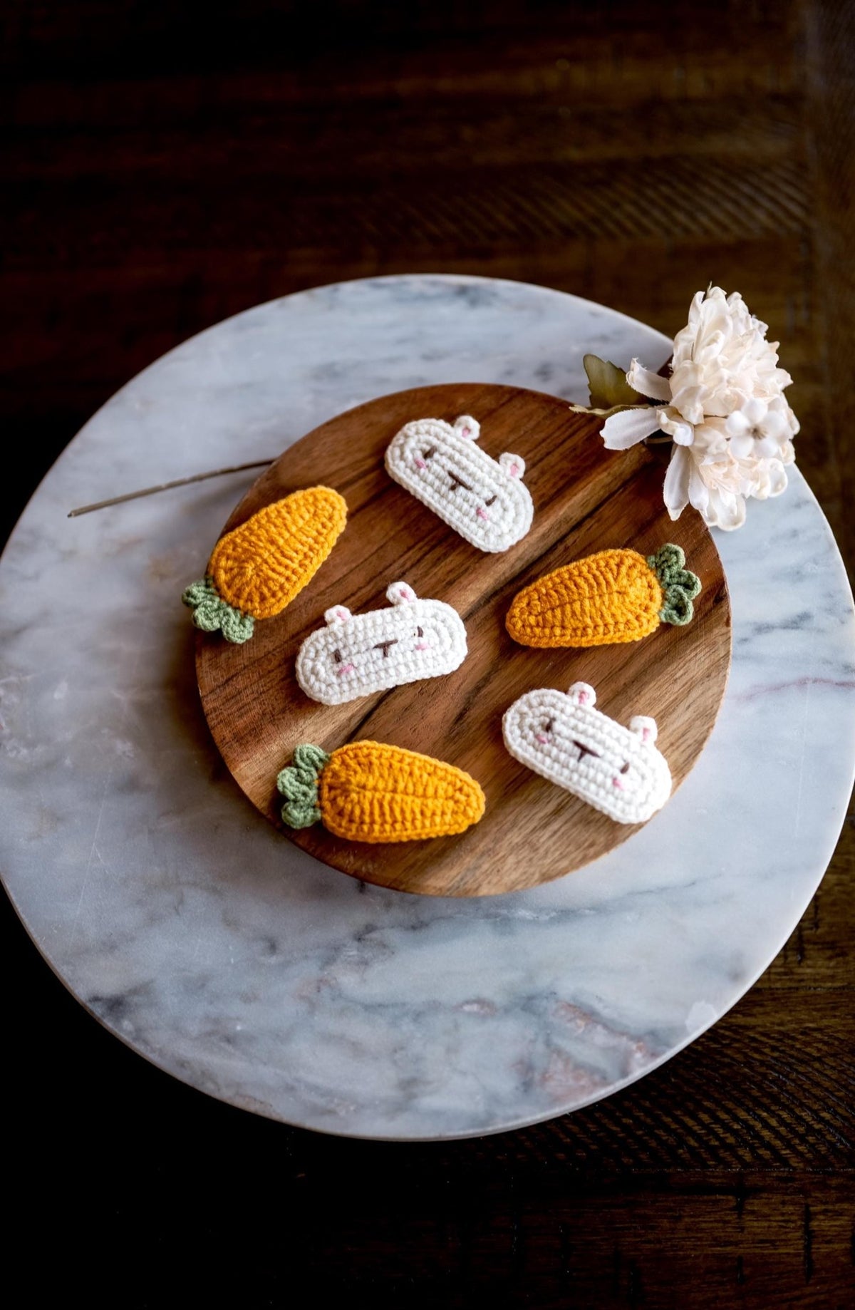 Rabbit & Carrot Hair Clips - Hemsin Atelier