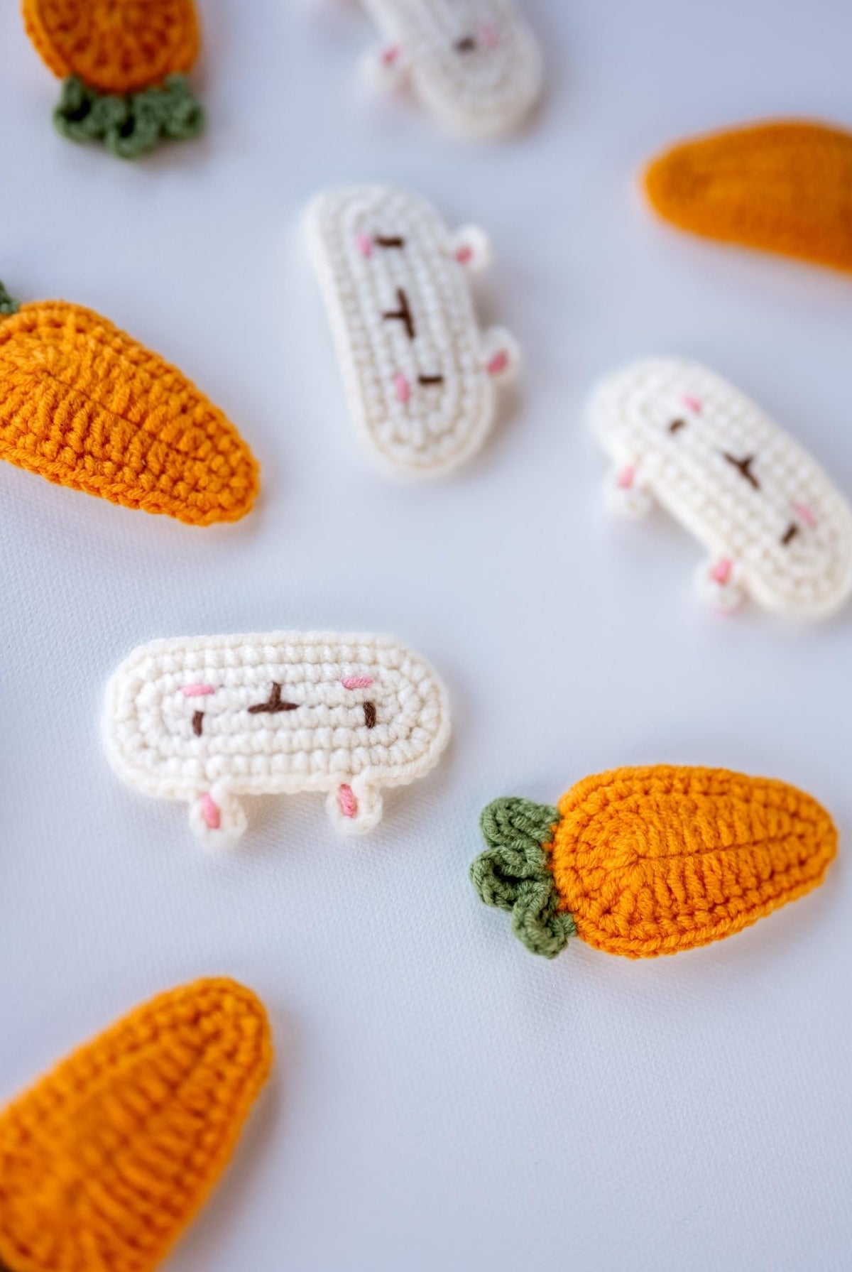 Rabbit & Carrot Hair Clips - Hemsin Atelier
