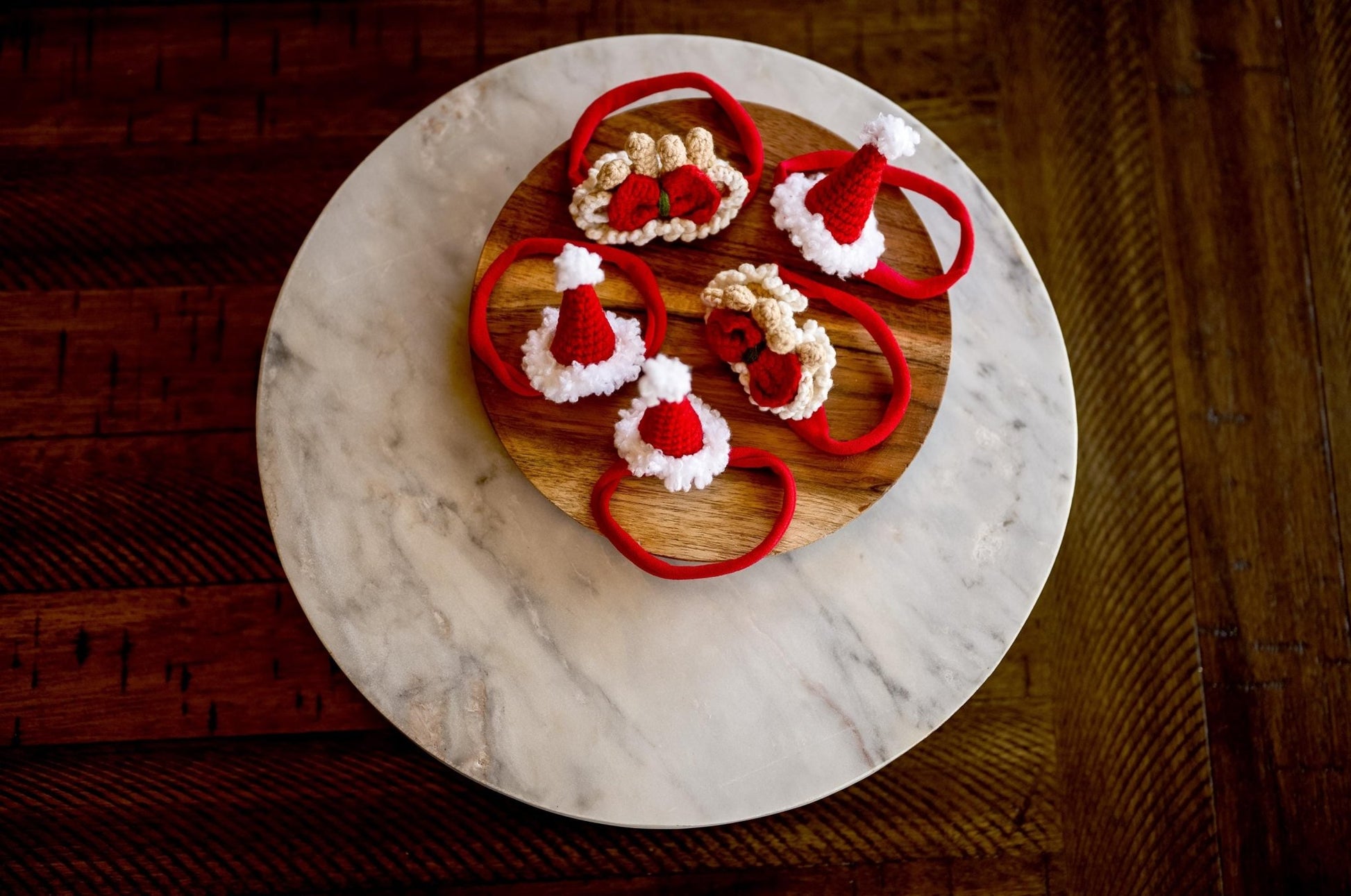 Santa Hat and Antler Christmas Headbands - Hemsin Atelier