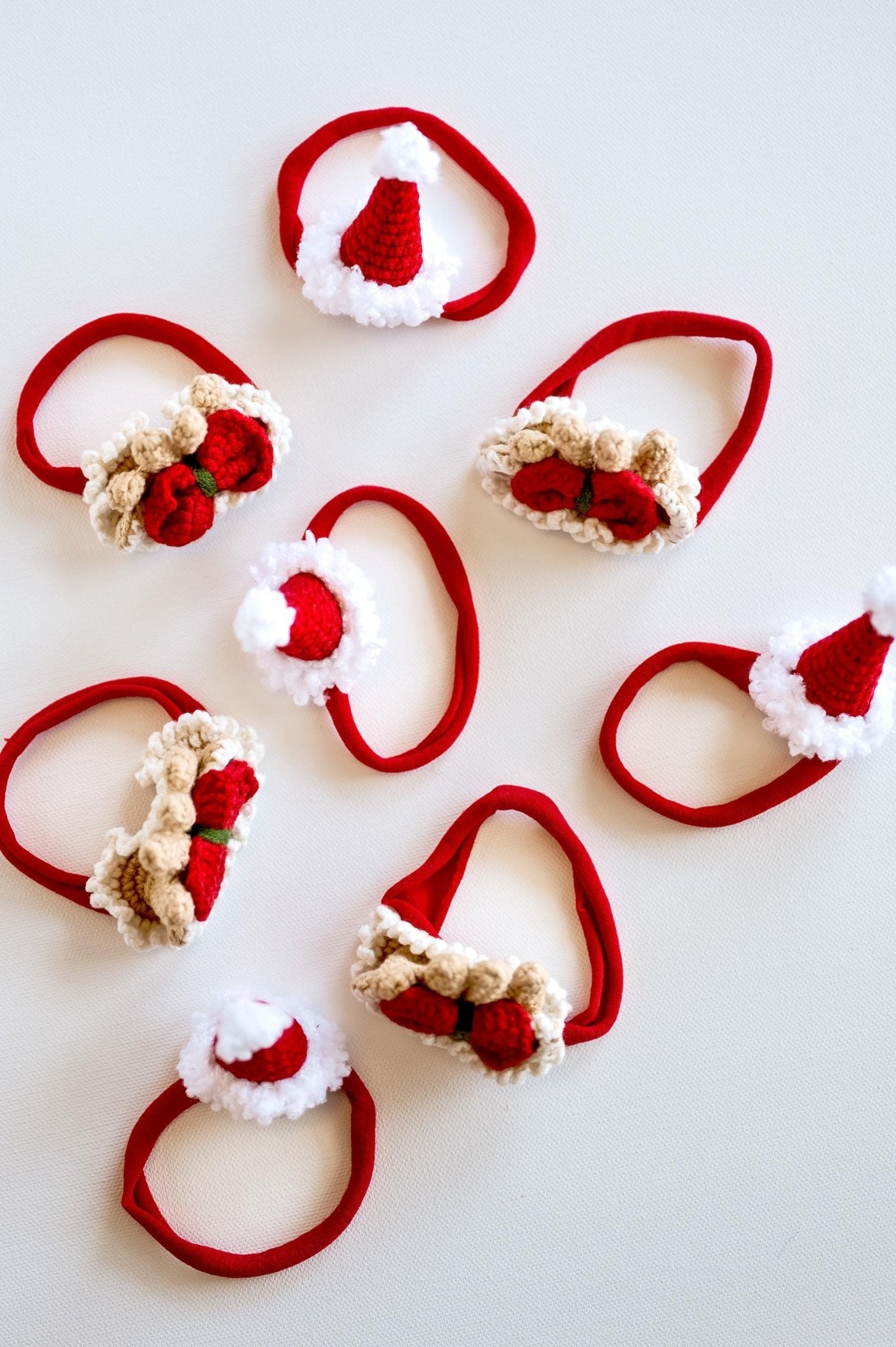 Santa Hat and Antler Christmas Headbands - Hemsin Atelier