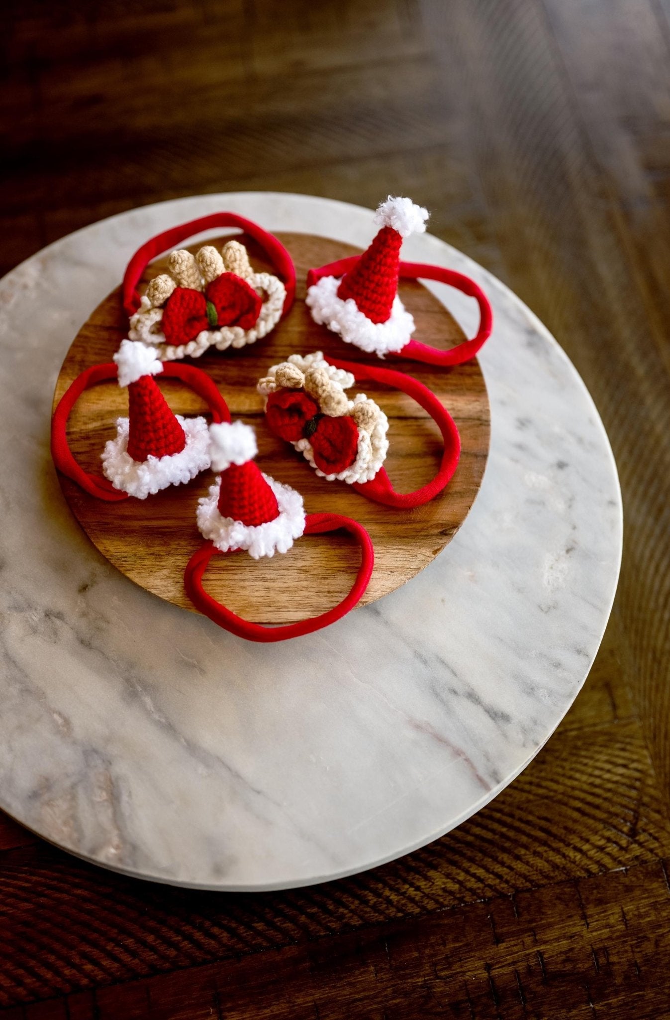 Santa Hat and Antler Christmas Headbands - Hemsin Atelier