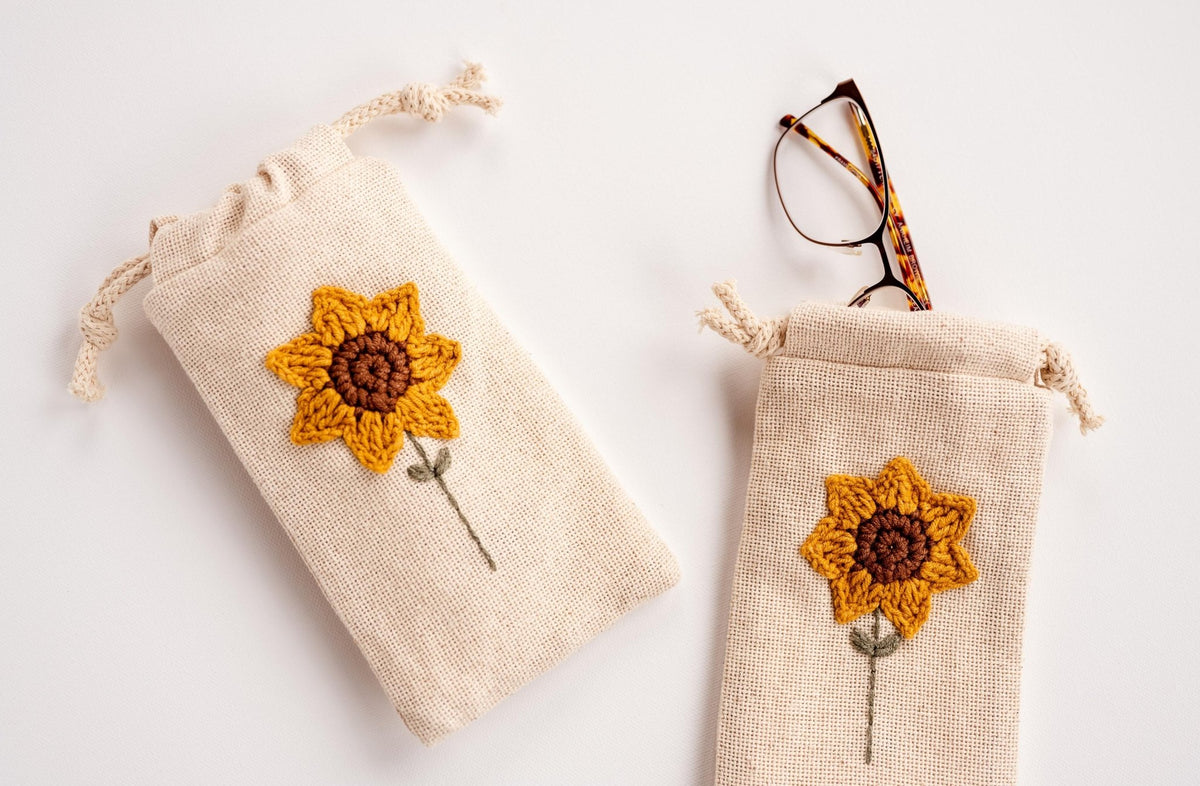 Sunflower Eyeglass Case - Hemsin Atelier