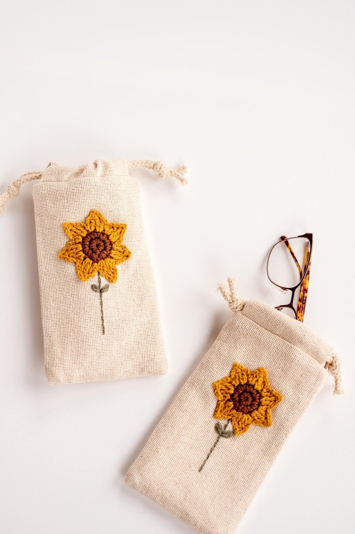 Sunflower Eyeglass Case - Hemsin Atelier