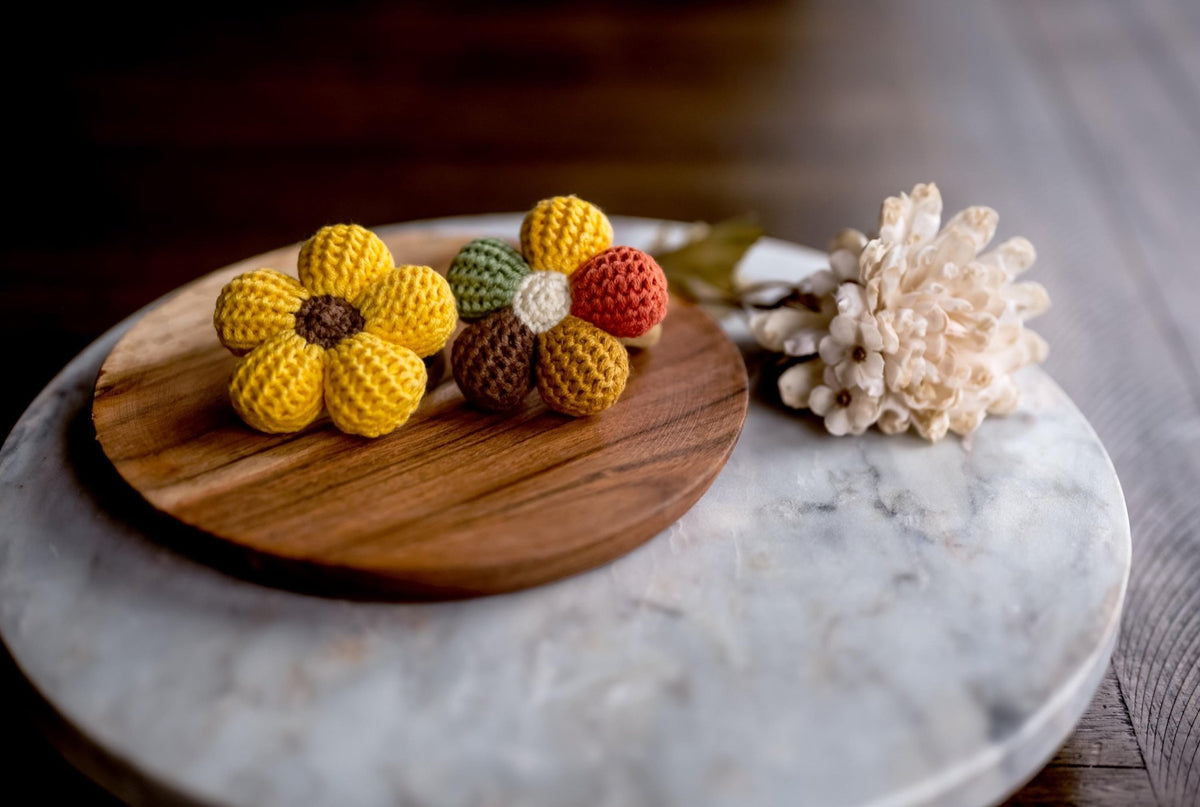 Sunflower Hair Ties - Hemsin Atelier