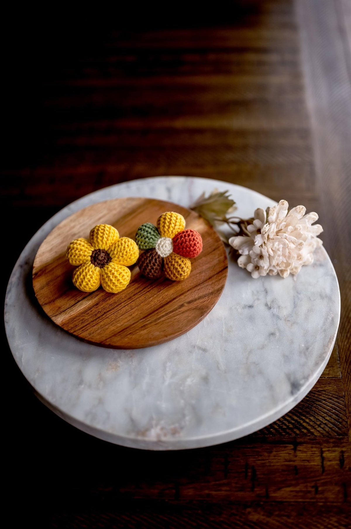 Sunflower Hair Ties - Hemsin Atelier