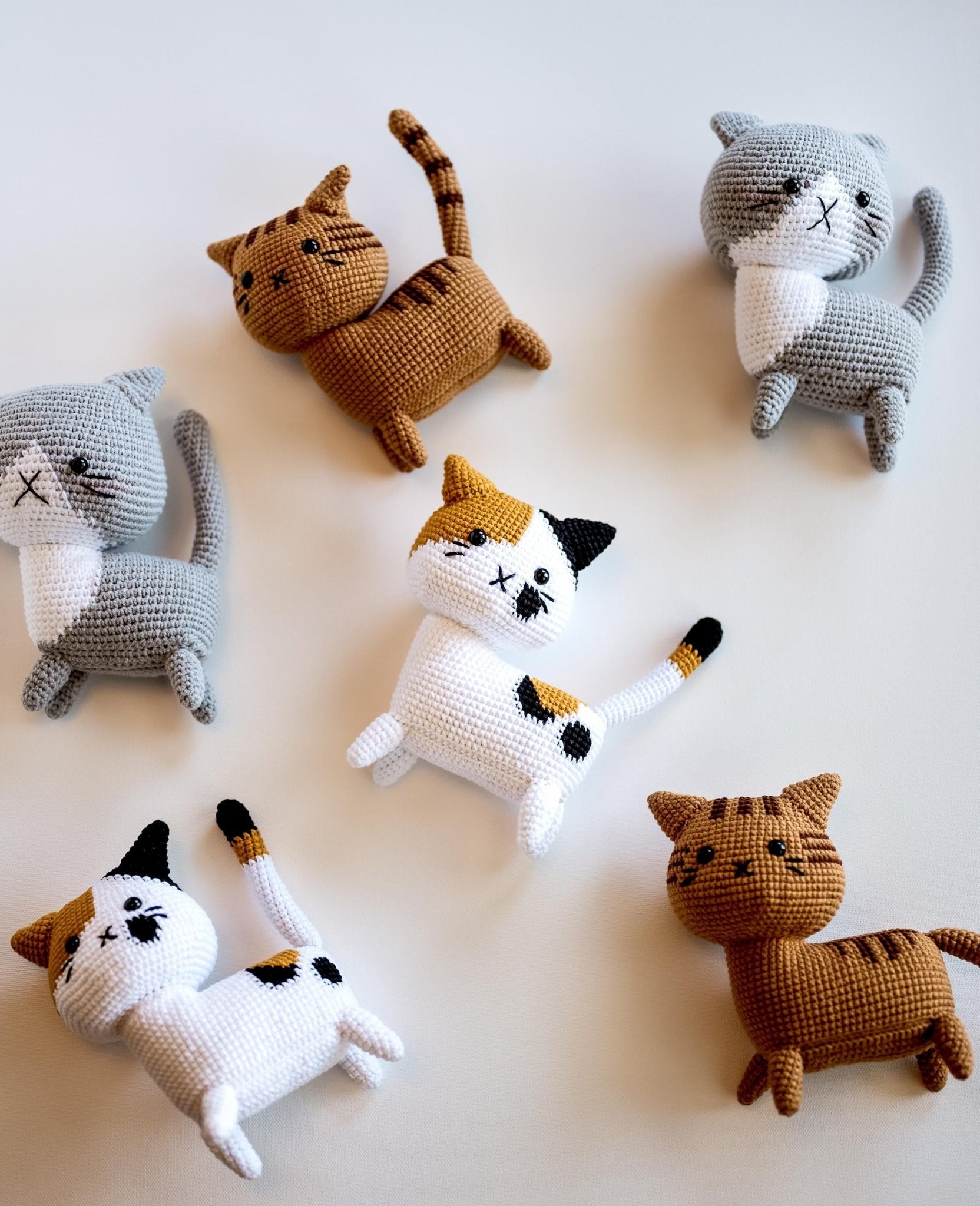 Toy Toddler Toy Gift Cat Toy Stuffed Cat Toy Crochet Toy Animal Toy Cute Plush Cat Kawai Toy Montessori Toy Amigurumi Toy Sensory Toy Gift - Hemsin Atelier