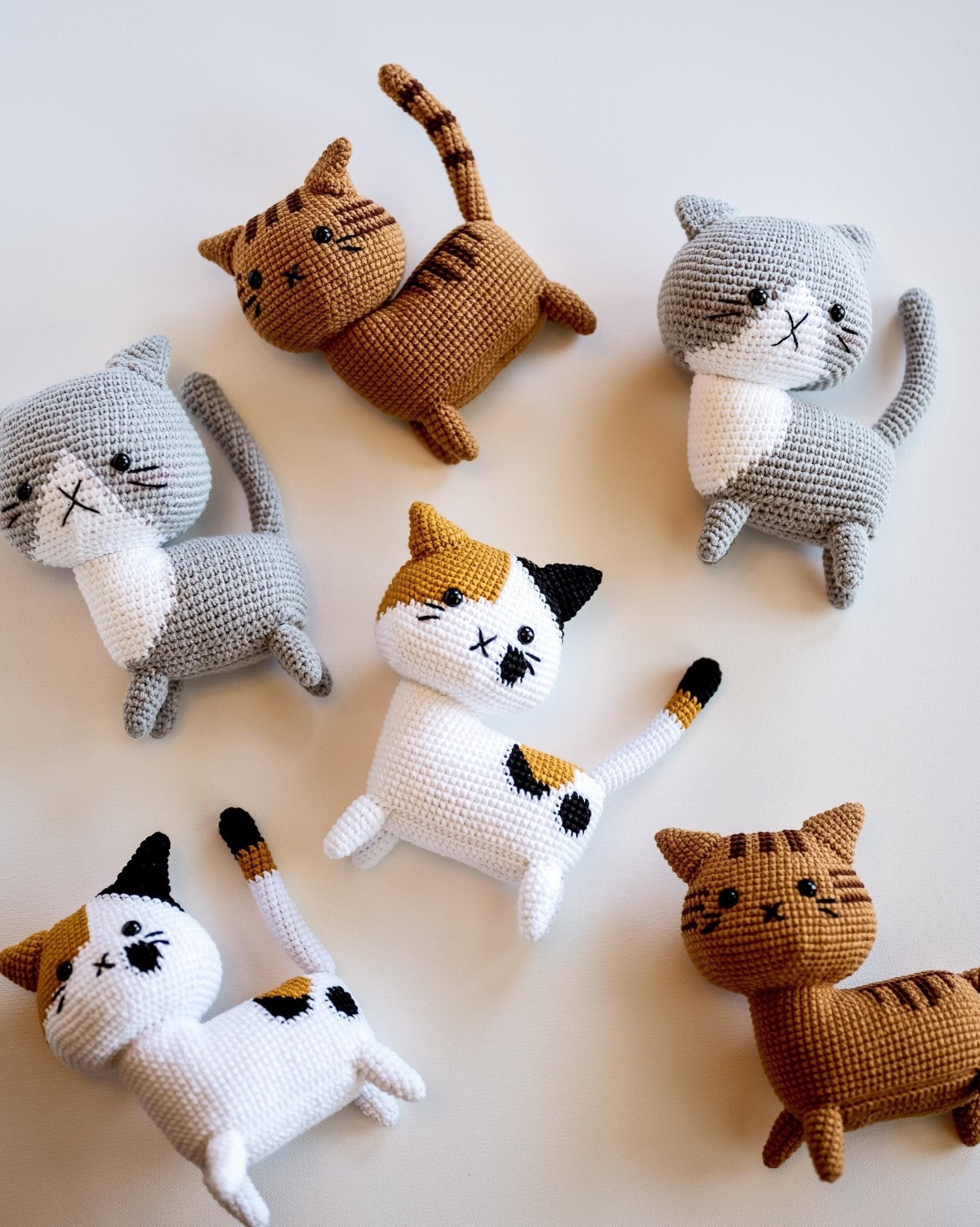 Toy Toddler Toy Gift Cat Toy Stuffed Cat Toy Crochet Toy Animal Toy Cute Plush Cat Kawai Toy Montessori Toy Amigurumi Toy Sensory Toy Gift - Hemsin Atelier