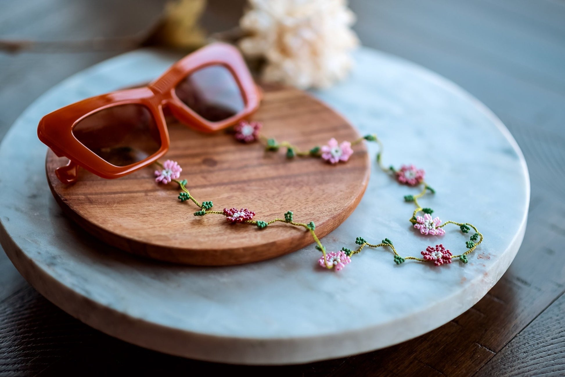 Beaded Eyeglass Chain - Hemsin Atelier