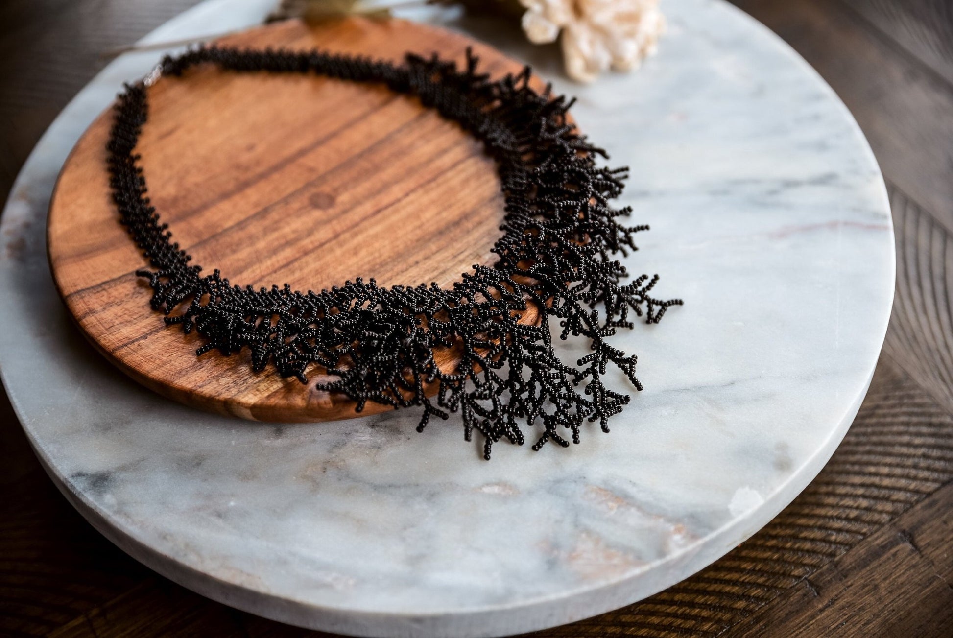 Black Coral Necklace - Hemsin Atelier