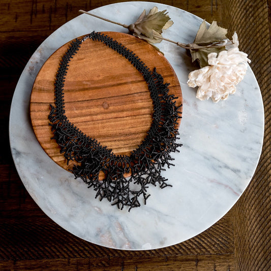 Black Coral Necklace - Hemsin Atelier