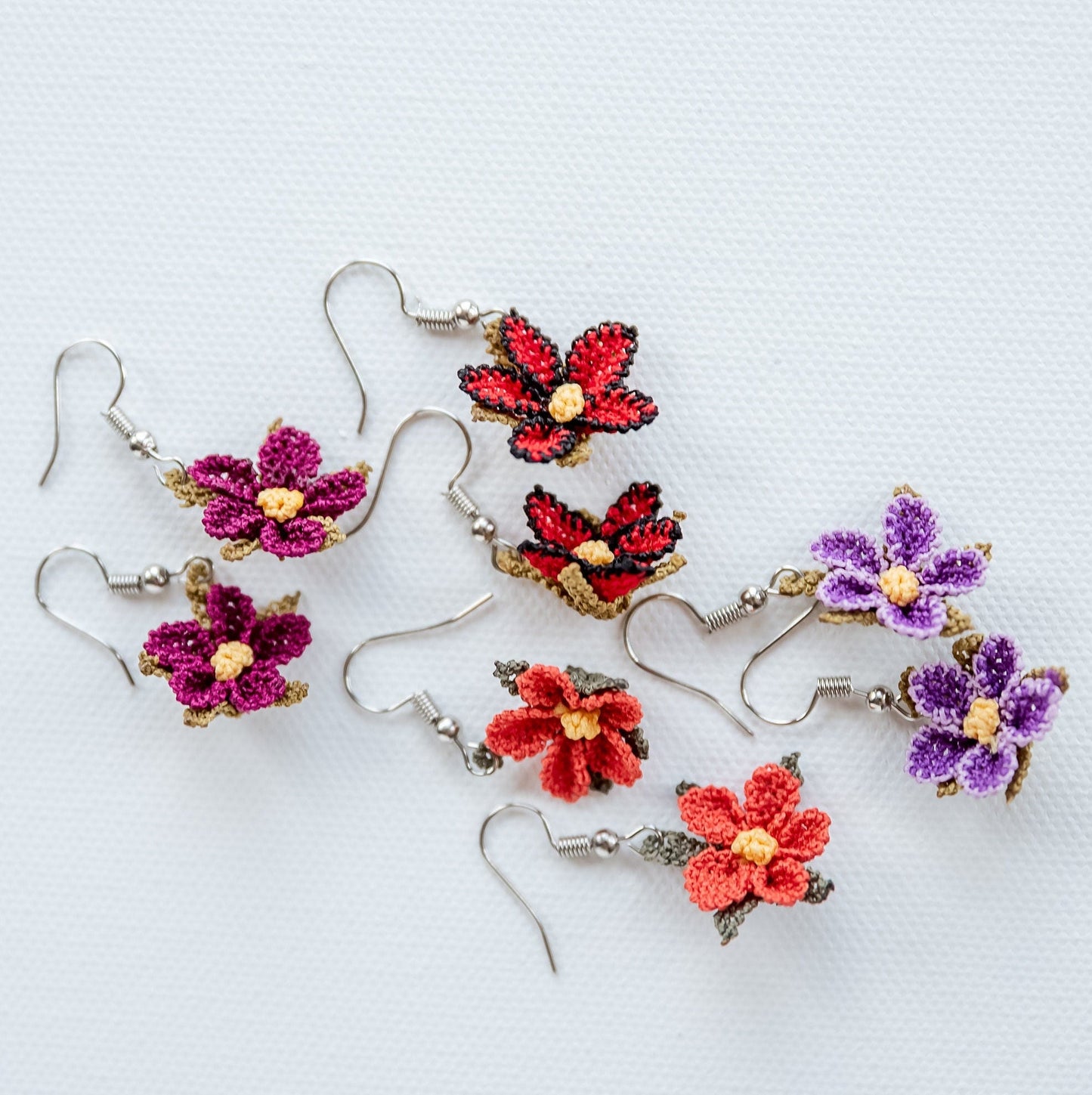 Boho Floral Earrings - Hemsin Atelier