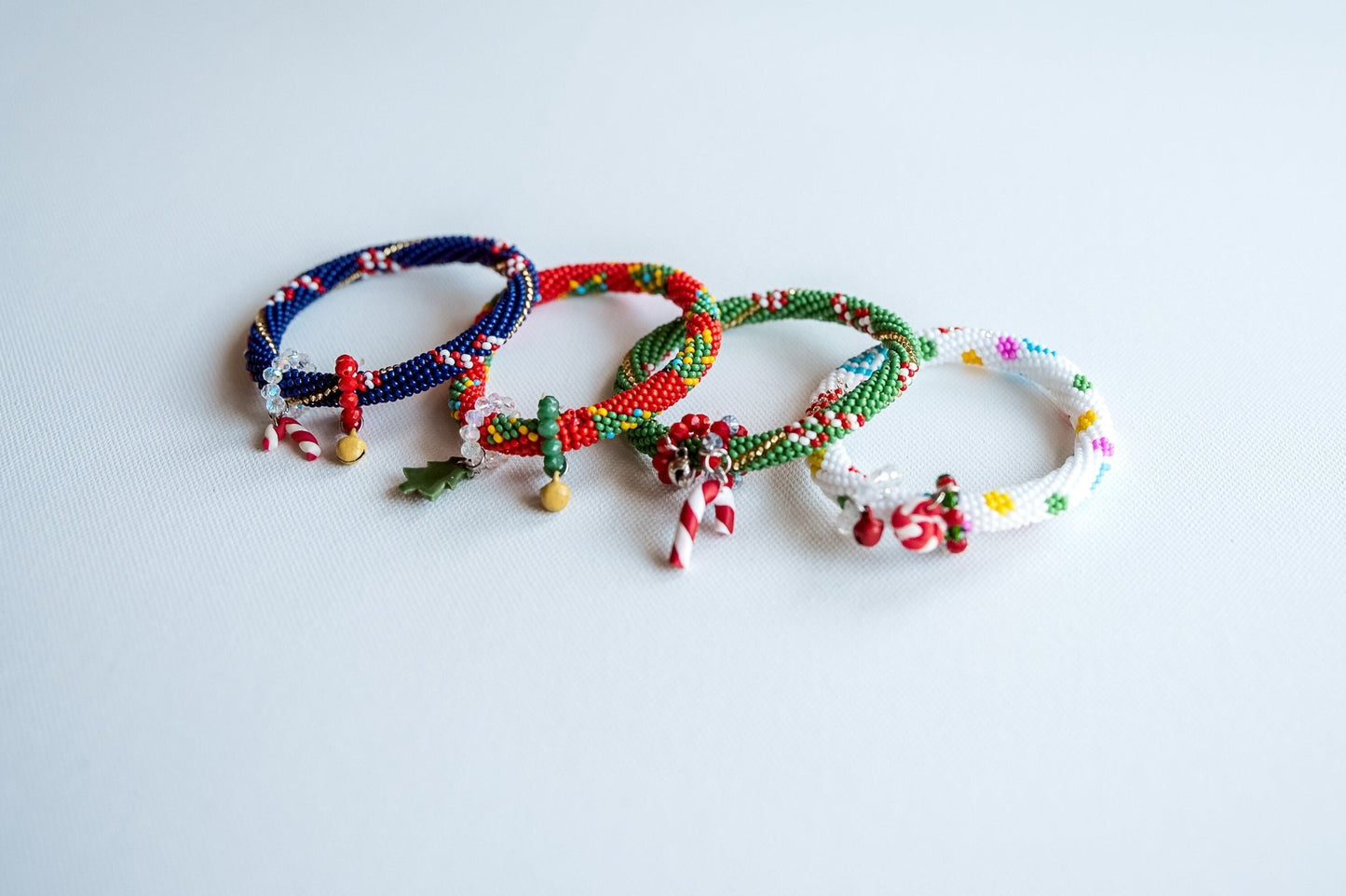 Christmas Stacking Bracelets - Hemsin Atelier
