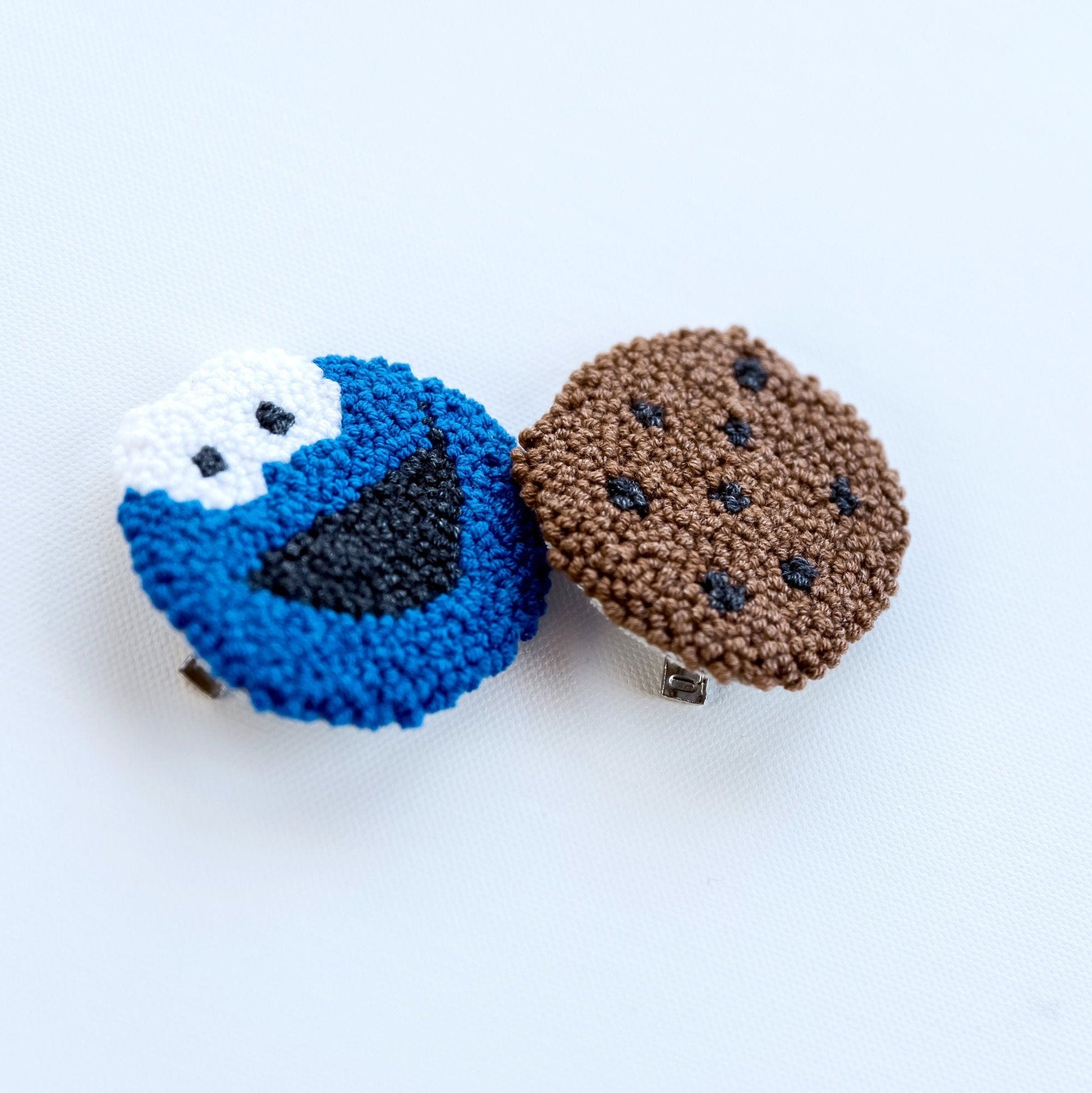 Cookie Monster and Cookie Hair Clips - Hemsin Atelier