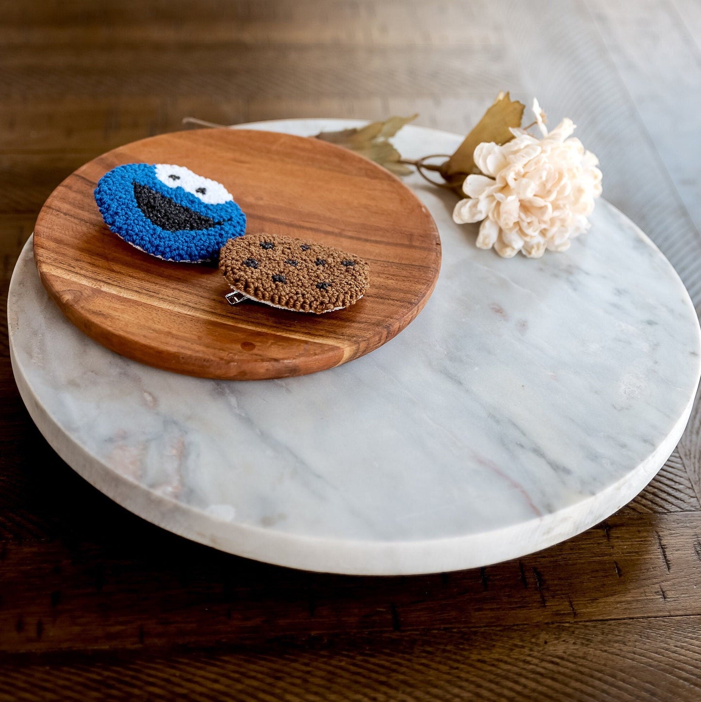 Cookie Monster and Cookie Hair Clips - Hemsin Atelier