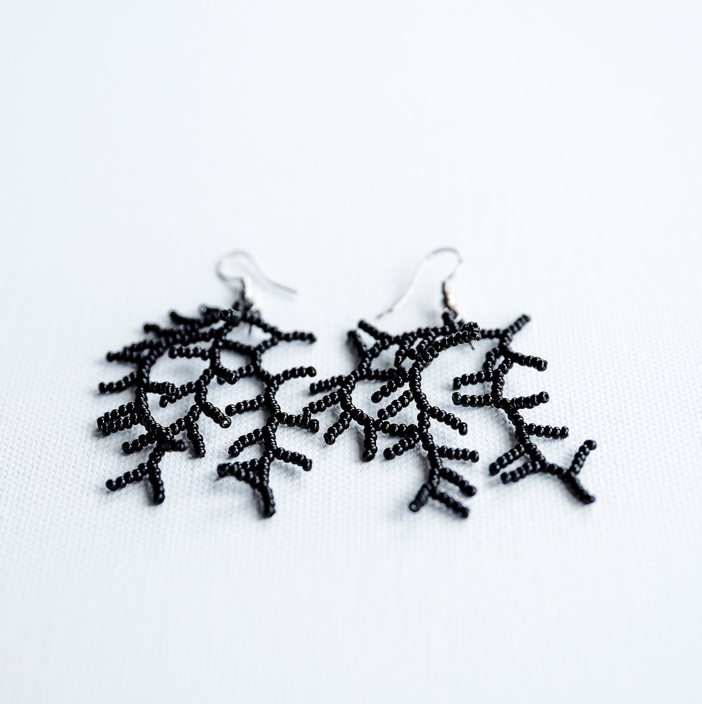 Coral Beaded Earrings - Hemsin Atelier