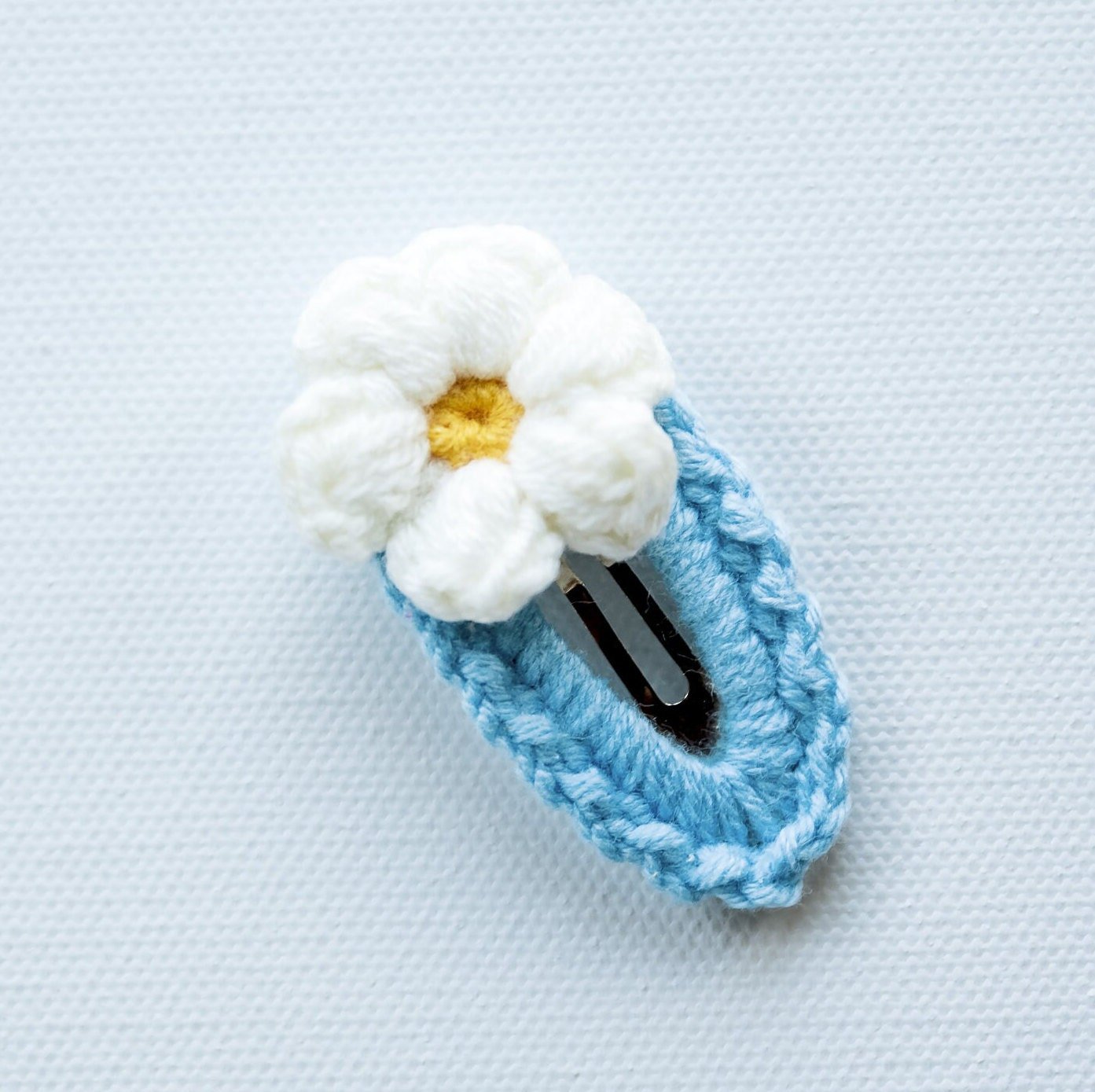 Crochet Daisy Hair Clips - Hemsin Atelier