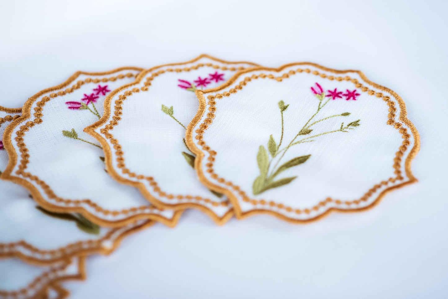 Floral Cocktail Napkins - Hemsin Atelier