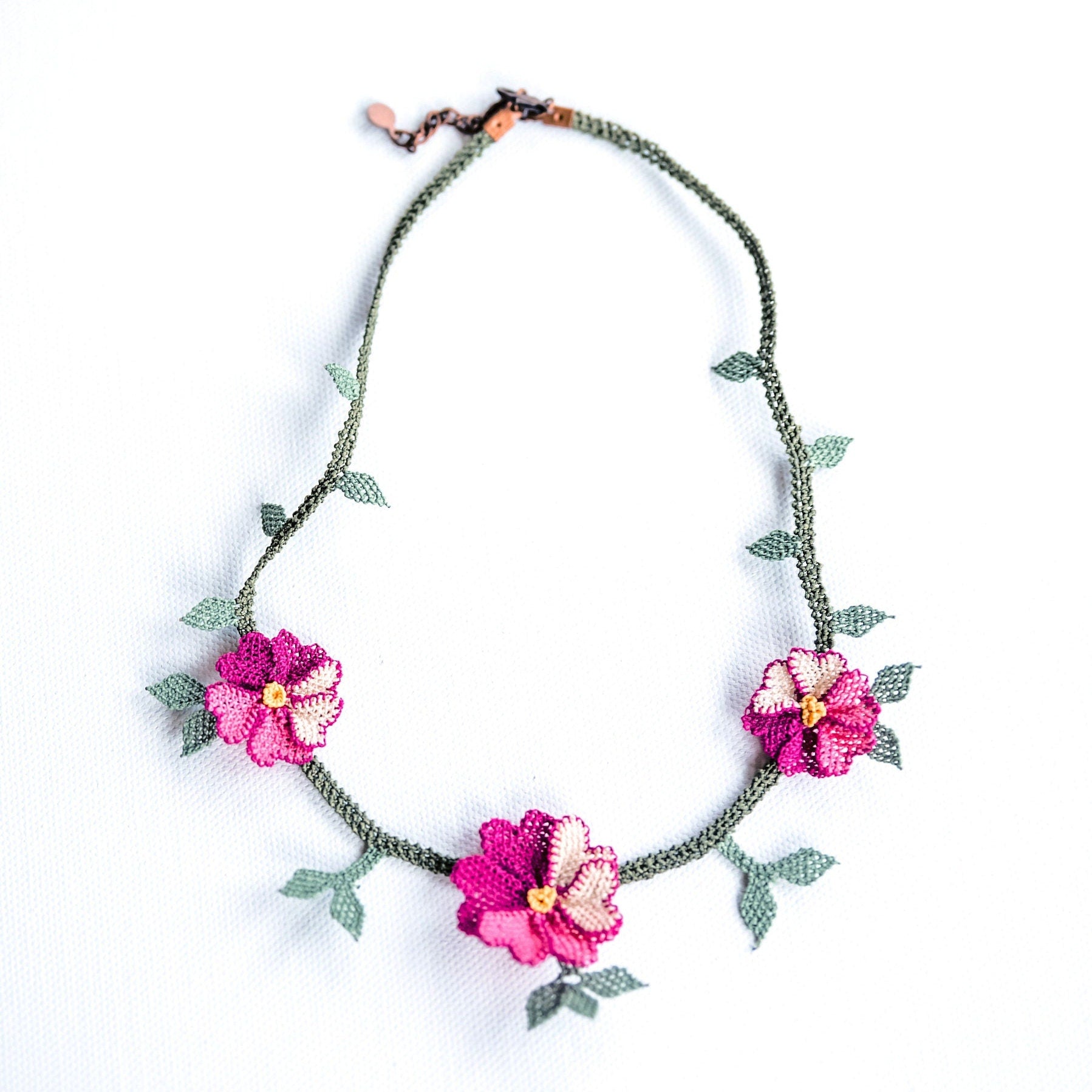 Floral Crochet Necklace - Hemsin Atelier