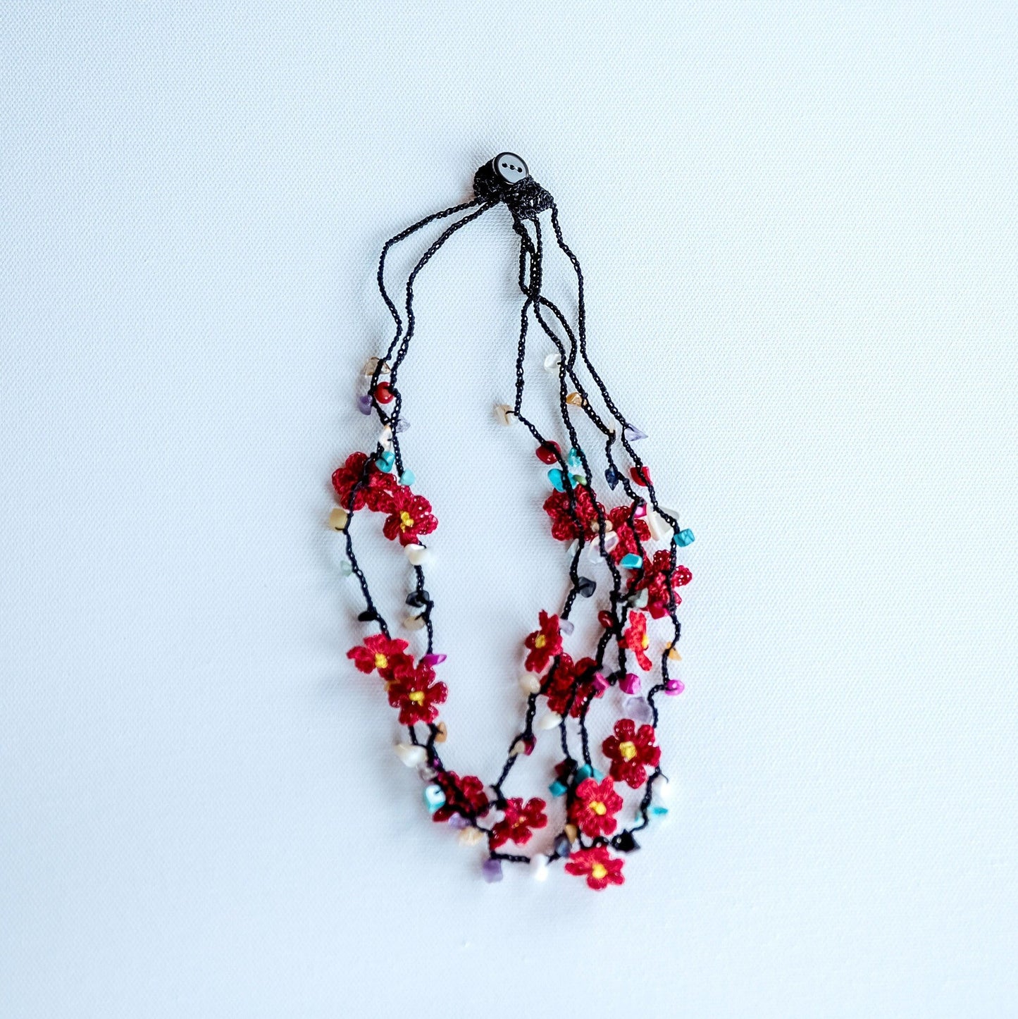 Floral Crochet Necklace - Hemsin Atelier