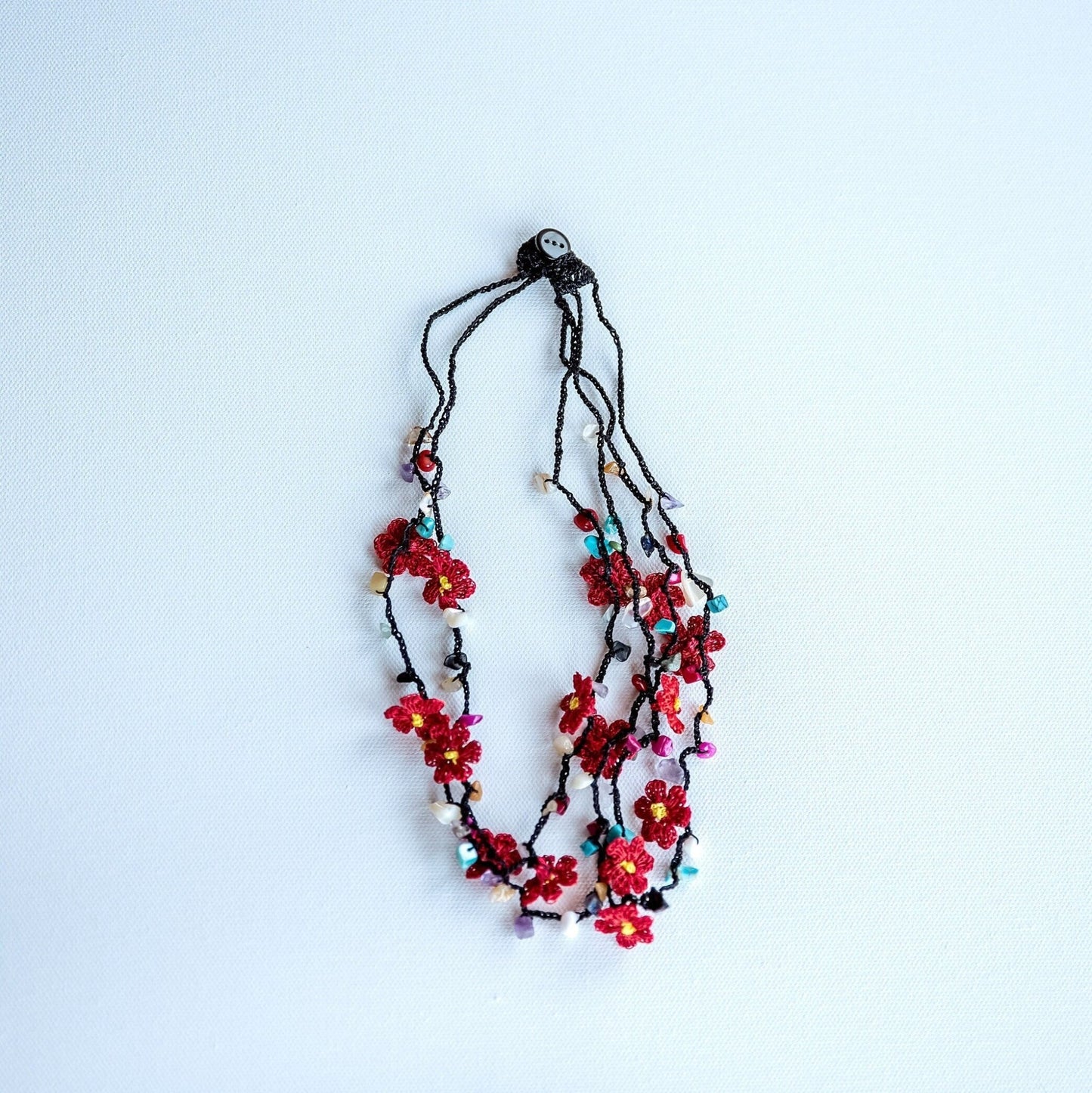 Floral Crochet Necklace - Hemsin Atelier