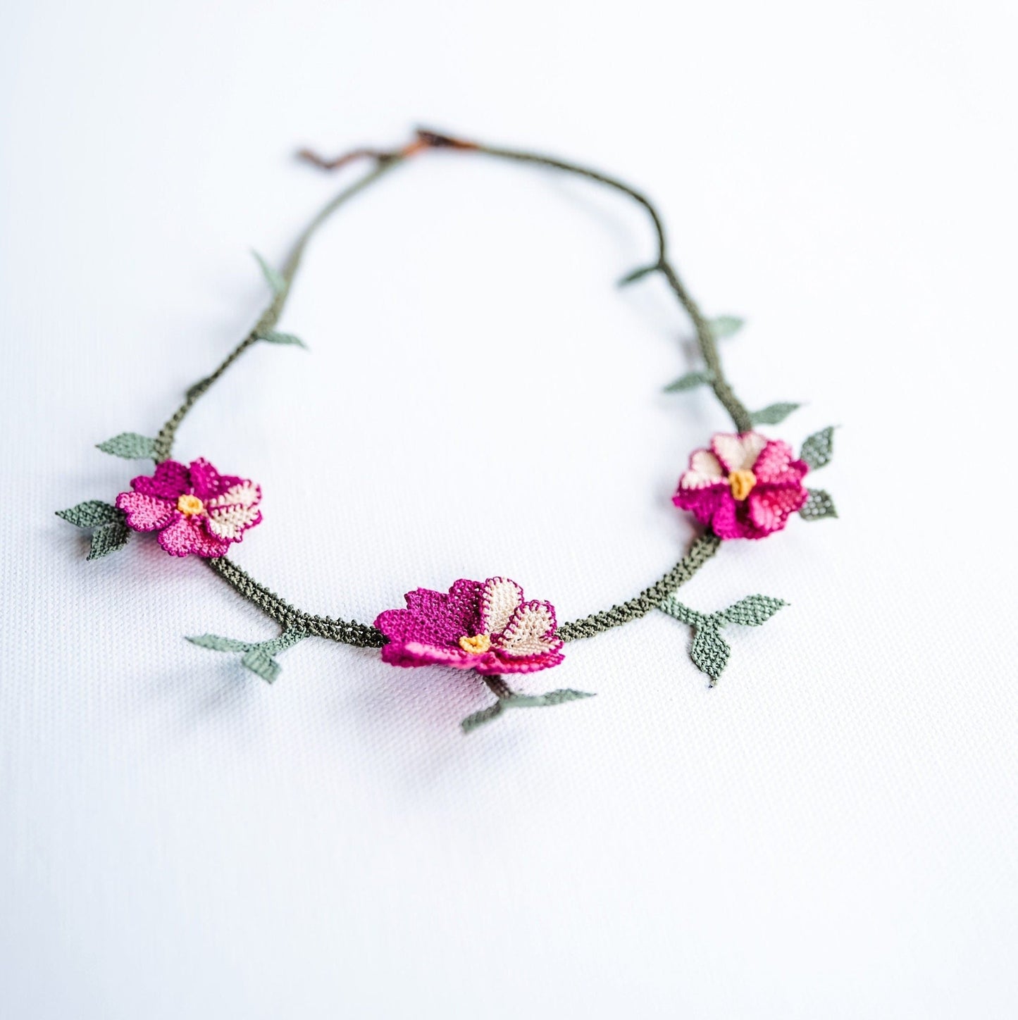 Floral Crochet Necklace - Hemsin Atelier