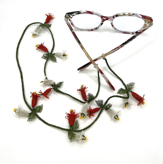 Floral Eyeglass Chain - Hemsin Atelier