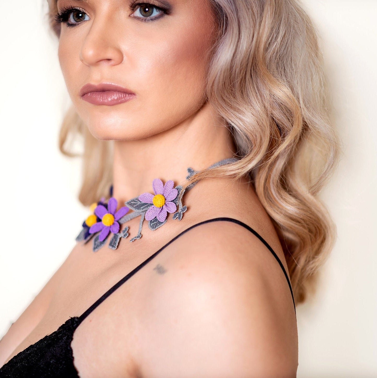 Floral Statement Necklace - Hemsin Atelier