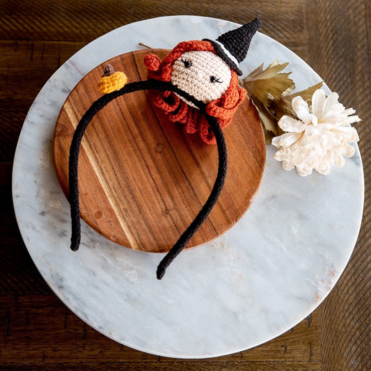 Halloween Headband Witch Headband 3D Witch Headband Spooky Crown Pumpkin Headpiece Halloween Gift Cute Halloween Crown Fun Halloween Gift - Hemsin Atelier