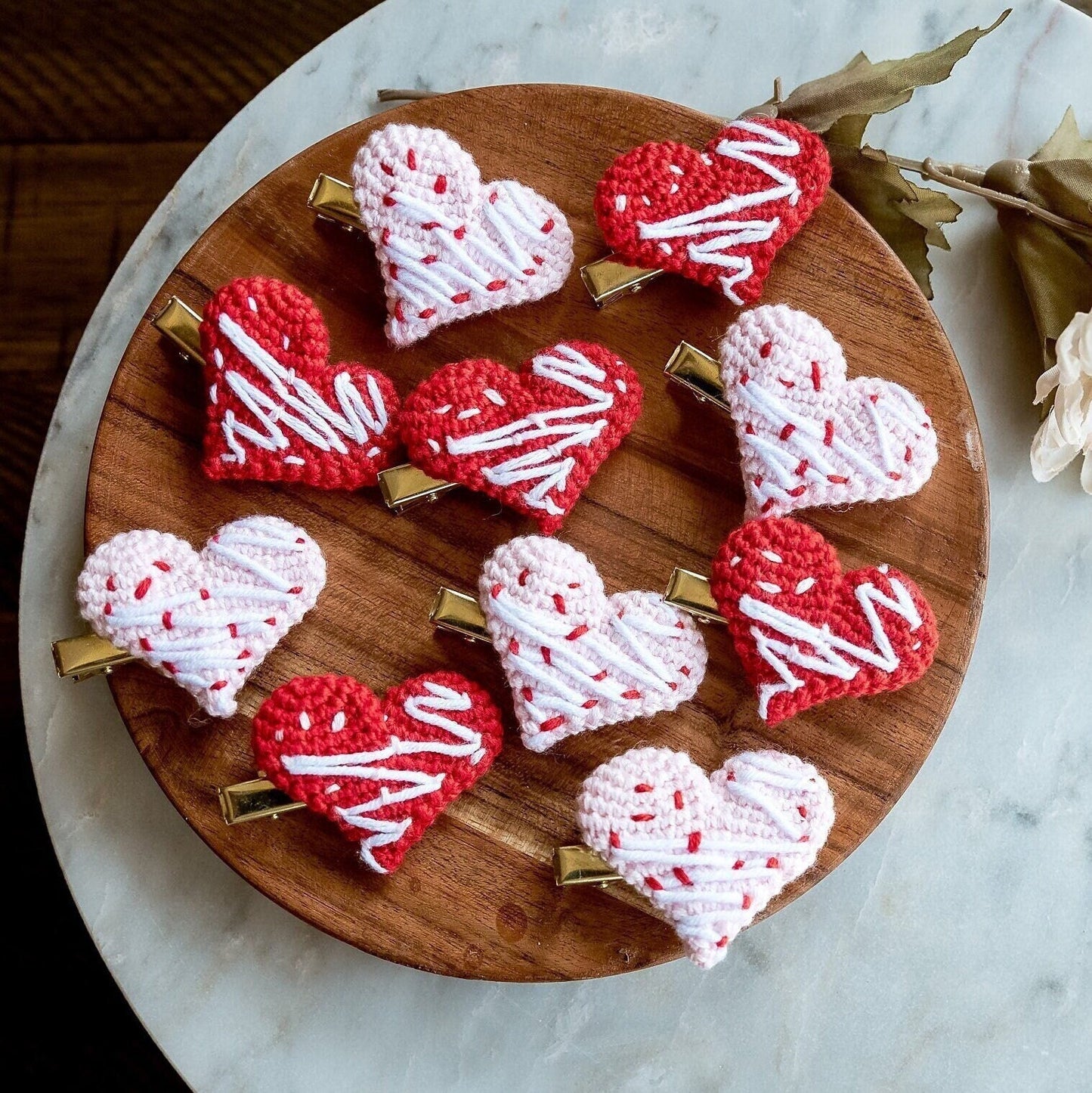 Heart Shaped Hair Clips - Hemsin Atelier