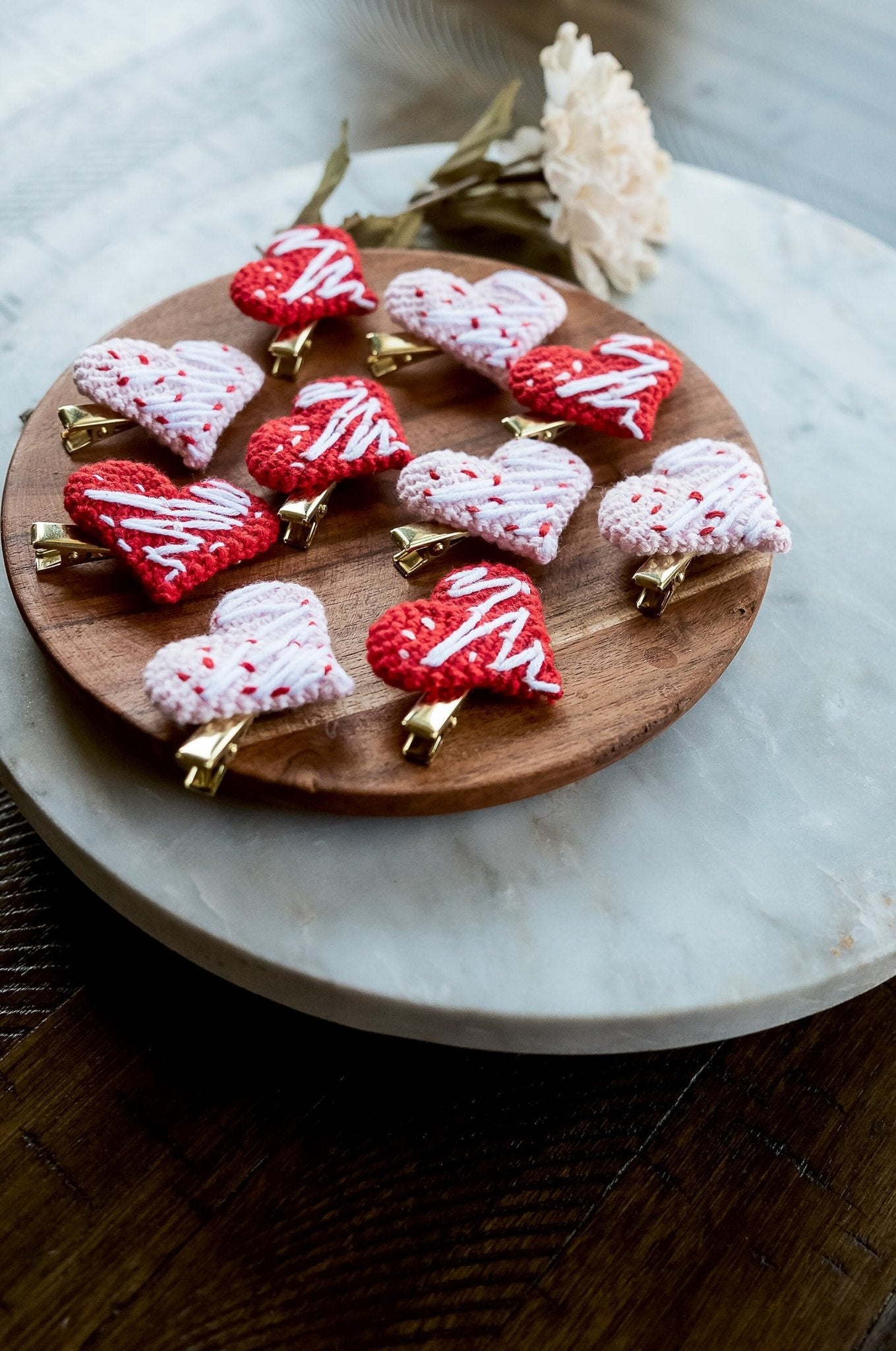 Heart Shaped Hair Clips - Hemsin Atelier