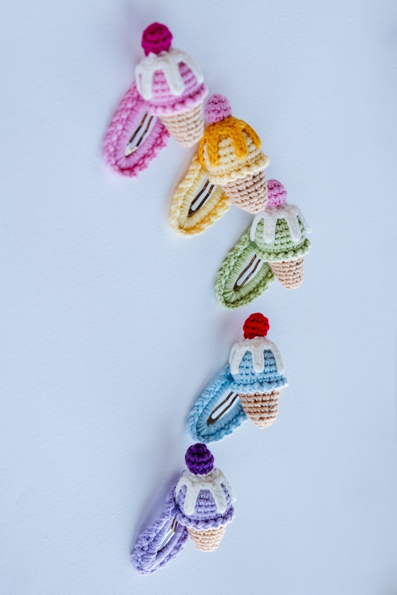 Crochet Hair Clips Free crochet pattern - Violet Drizzle