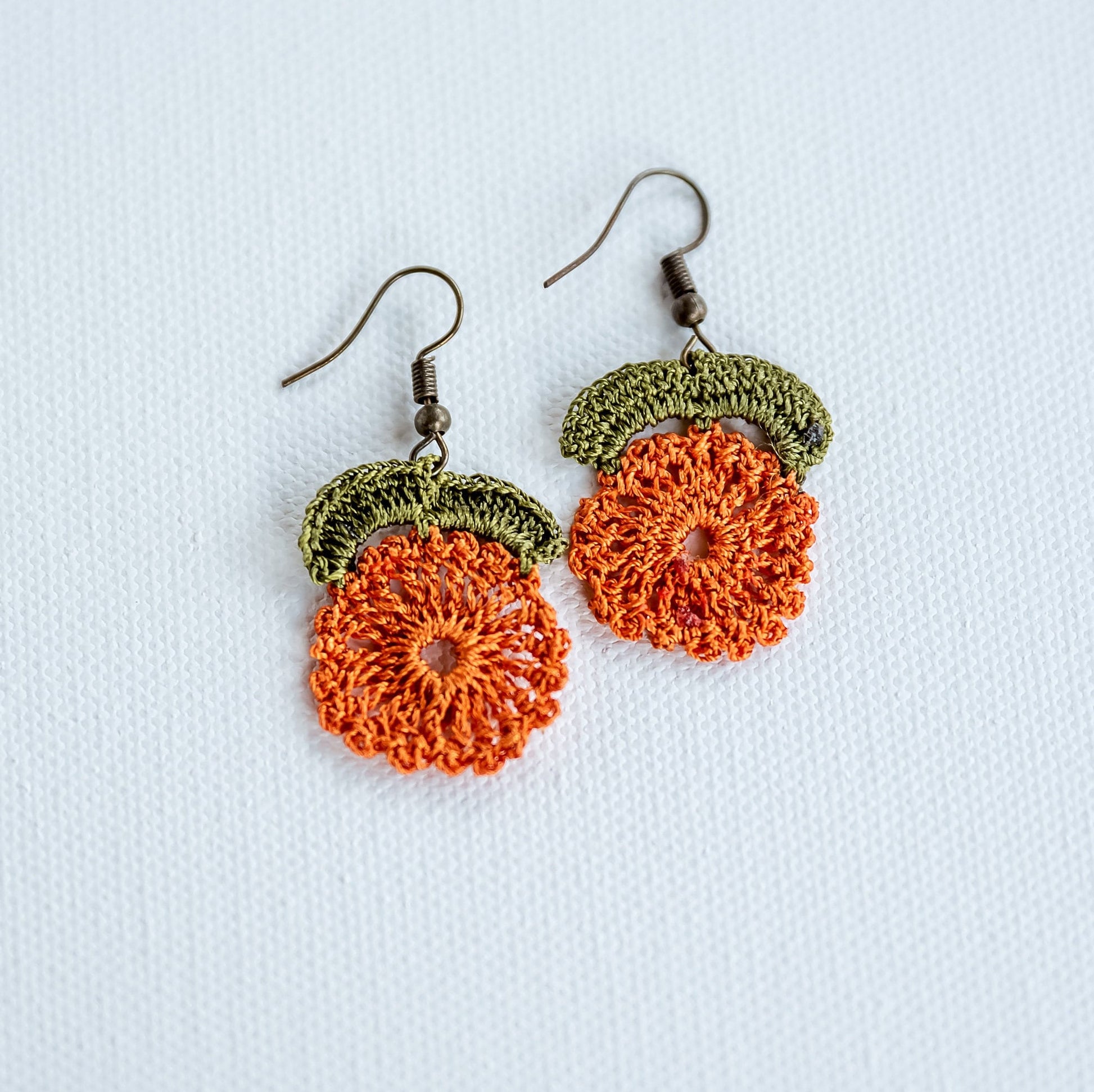 Floral Earrings Crochet Earrings Floral Crochet Earrings Boho Earrings Handmade Floral Earrings Lightweight Floral Jewelry Wedding Earrings
