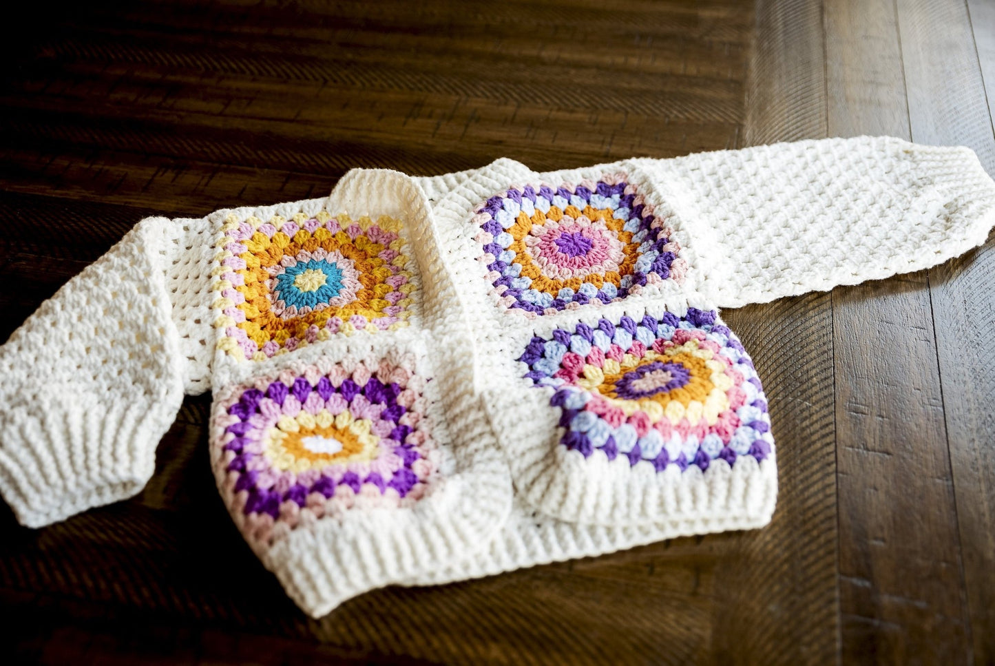 Kids Granny Square Sweater - Hemsin Atelier