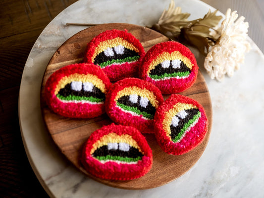 Lips Pin Open Mouth Pin Open Lips Pin Lips Brooch Pin Pop Art Lips Pin Teeth Punch Needle Brooch Pin Pop Art Women Accessories Retro Pop Pin - Hemsin Atelier