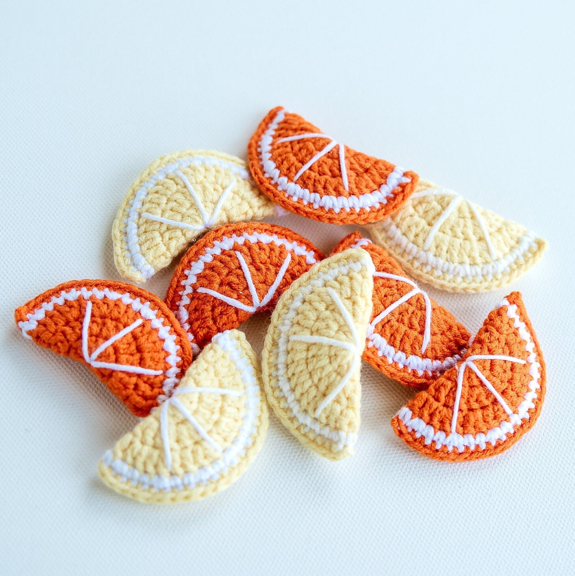 Orange and Lemon Hair Clips - Hemsin Atelier