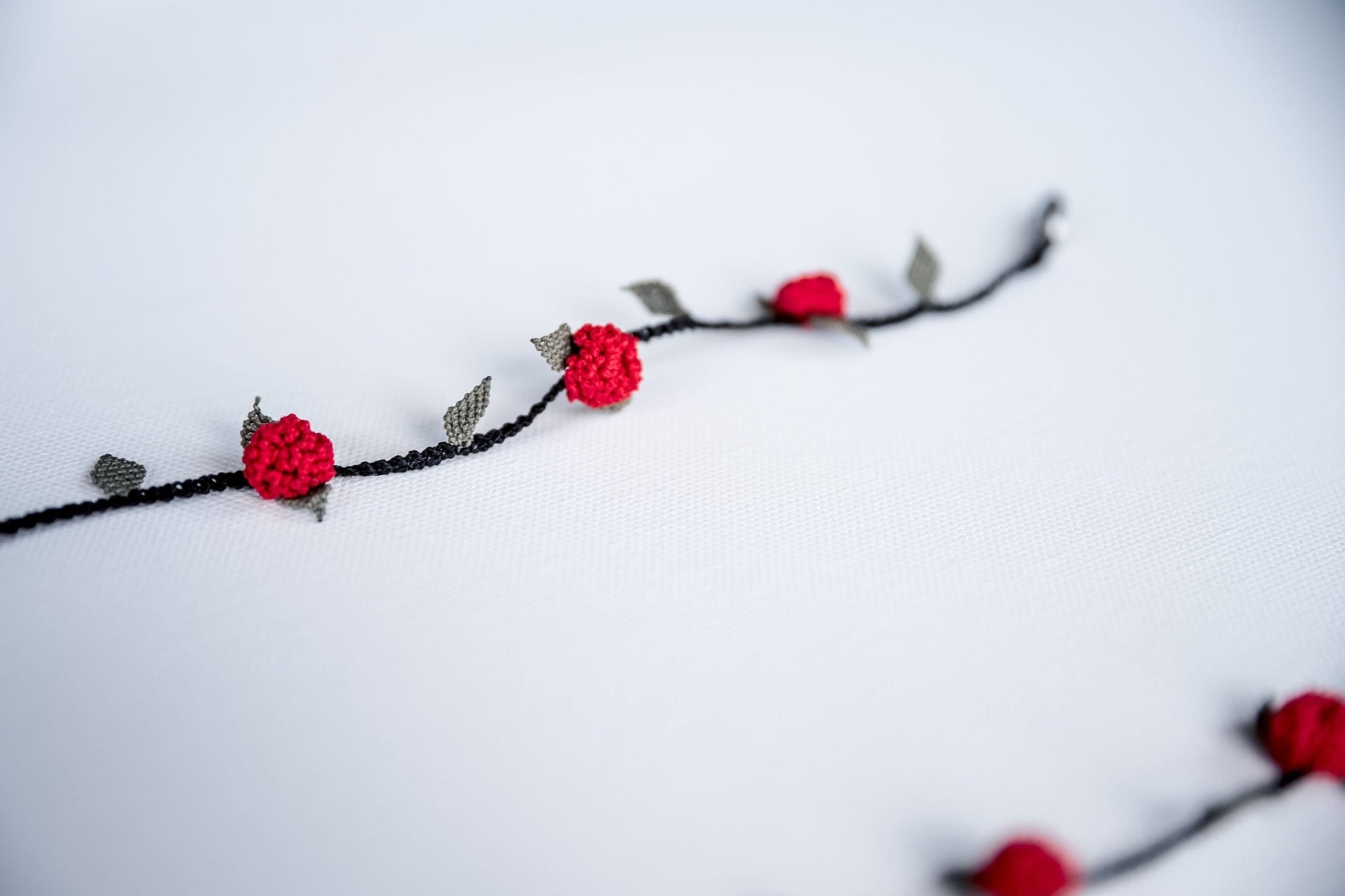 Pom Pom Floral Eyeglass Chain - Hemsin Atelier