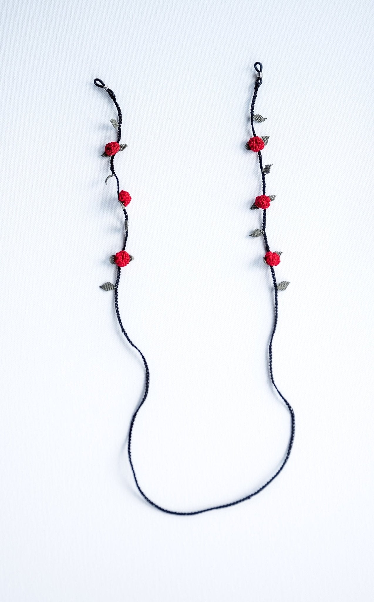 Pom Pom Floral Eyeglass Chain - Hemsin Atelier