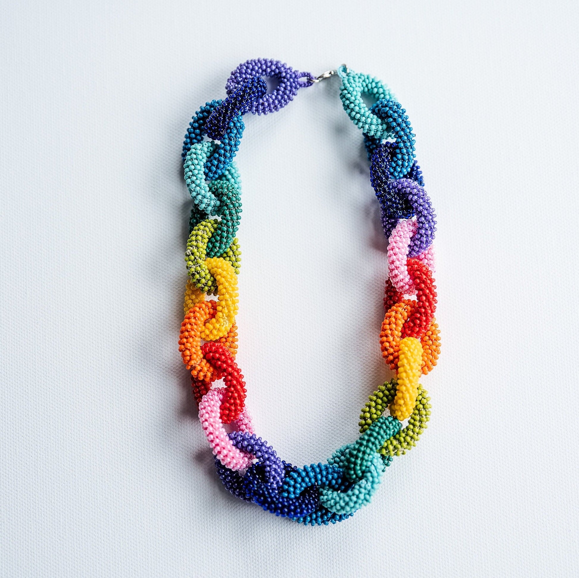 rainbow loom necklace