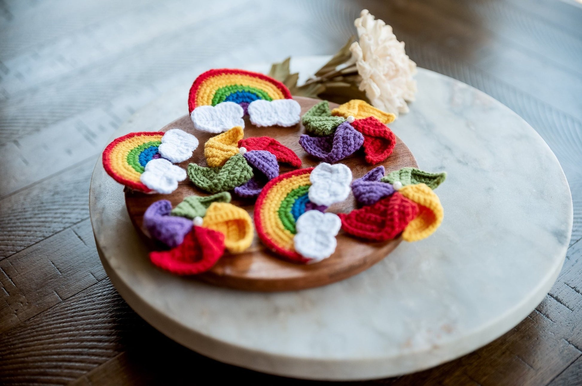 Rainbow and Pinwheel Hair Clips - Hemsin Atelier