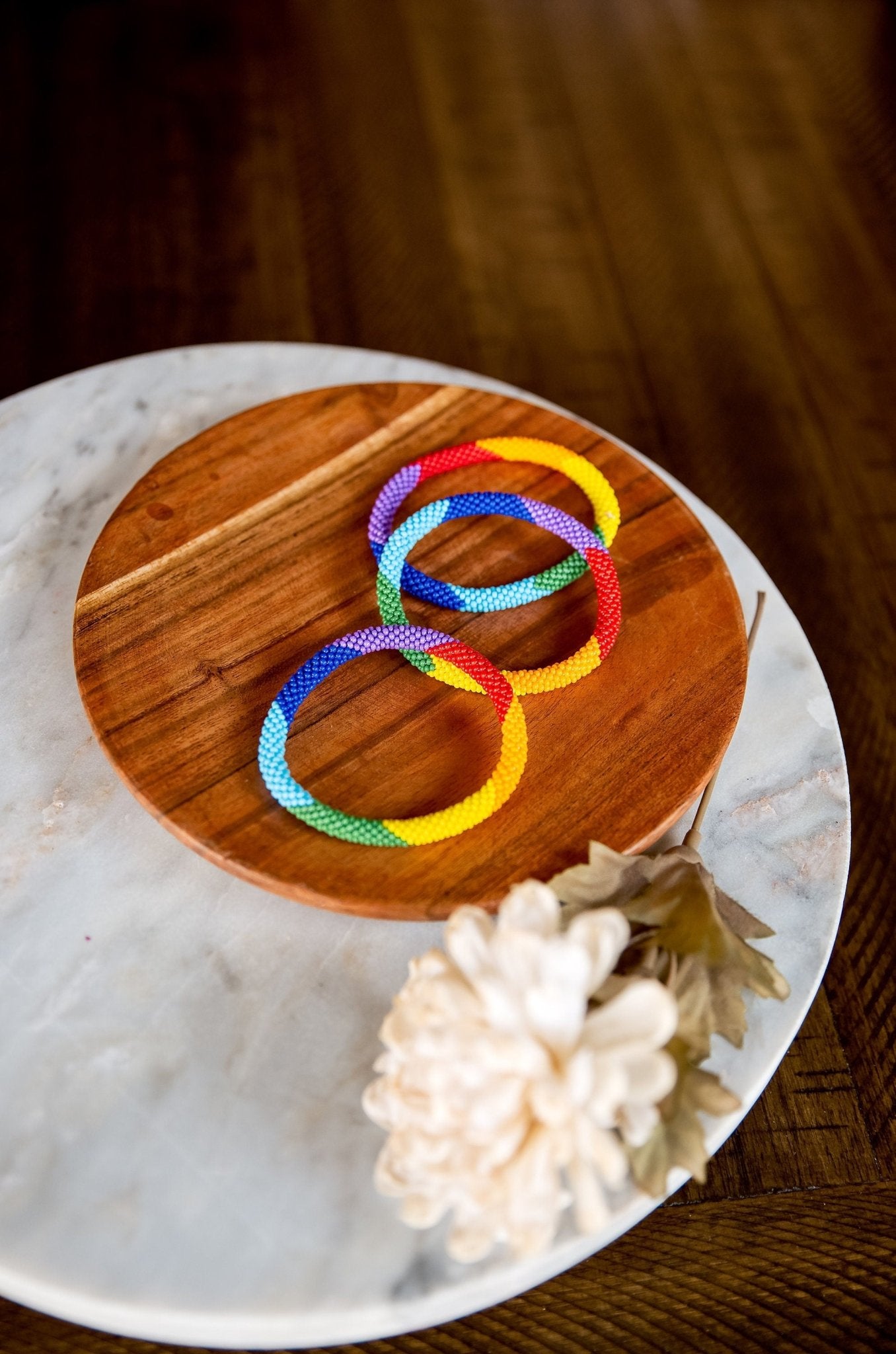 Rainbow Necklace Rainbow Bracelet Colorful Necklace Pride Necklace Pride Bracelet LGBTQ+ Necklace Bracelet Set Bold Pride Rainbow Necklace - Hemsin Atelier