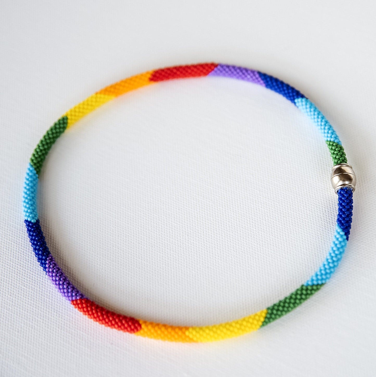 Rainbow Necklace Rainbow Bracelet Colorful Necklace Pride Necklace Pride Bracelet LGBTQ+ Necklace Bracelet Set Bold Pride Rainbow Necklace - Hemsin Atelier